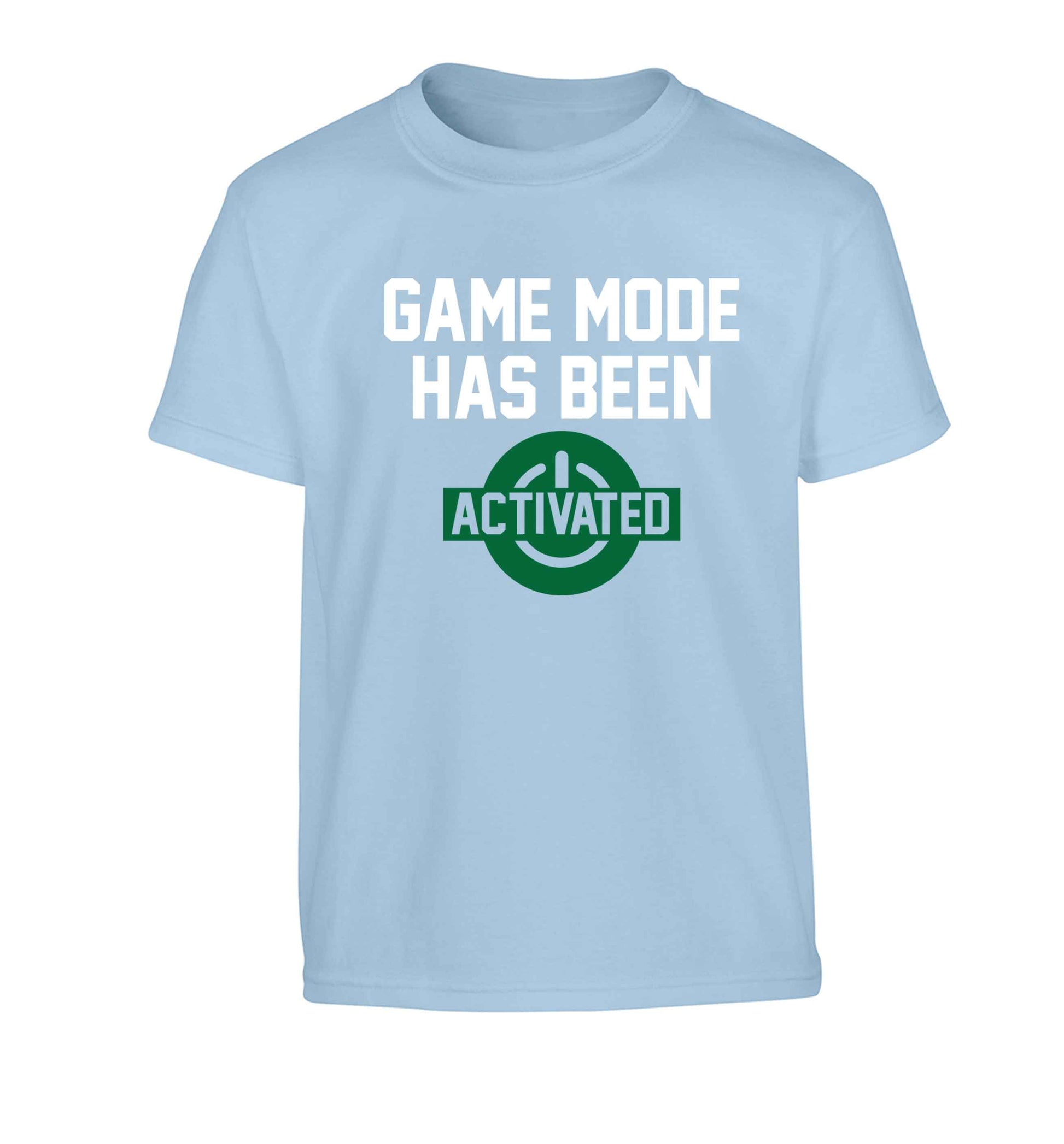 Game mode has been activated Children's light blue Tshirt 12-13 Years