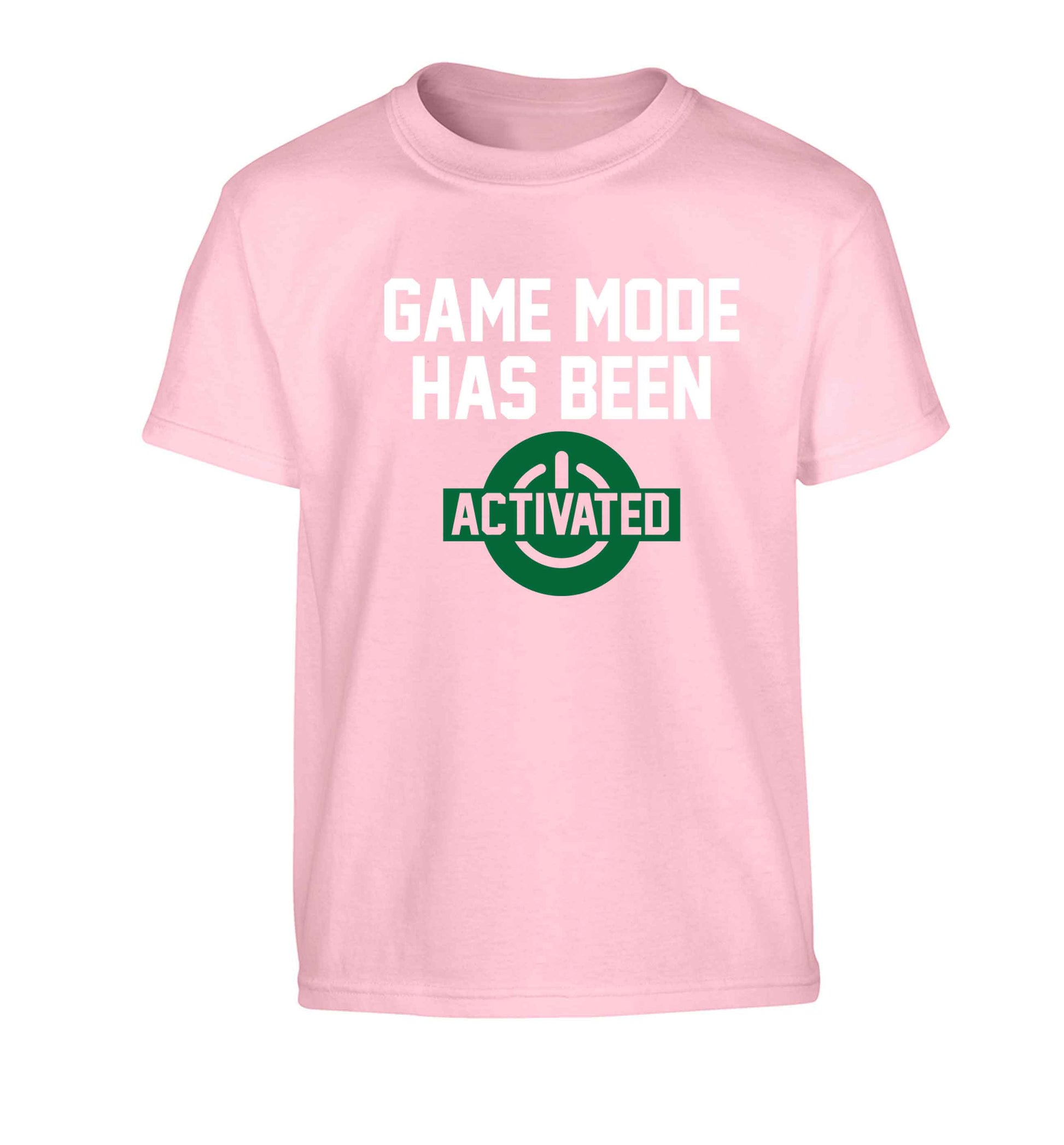 Game mode has been activated Children's light pink Tshirt 12-13 Years