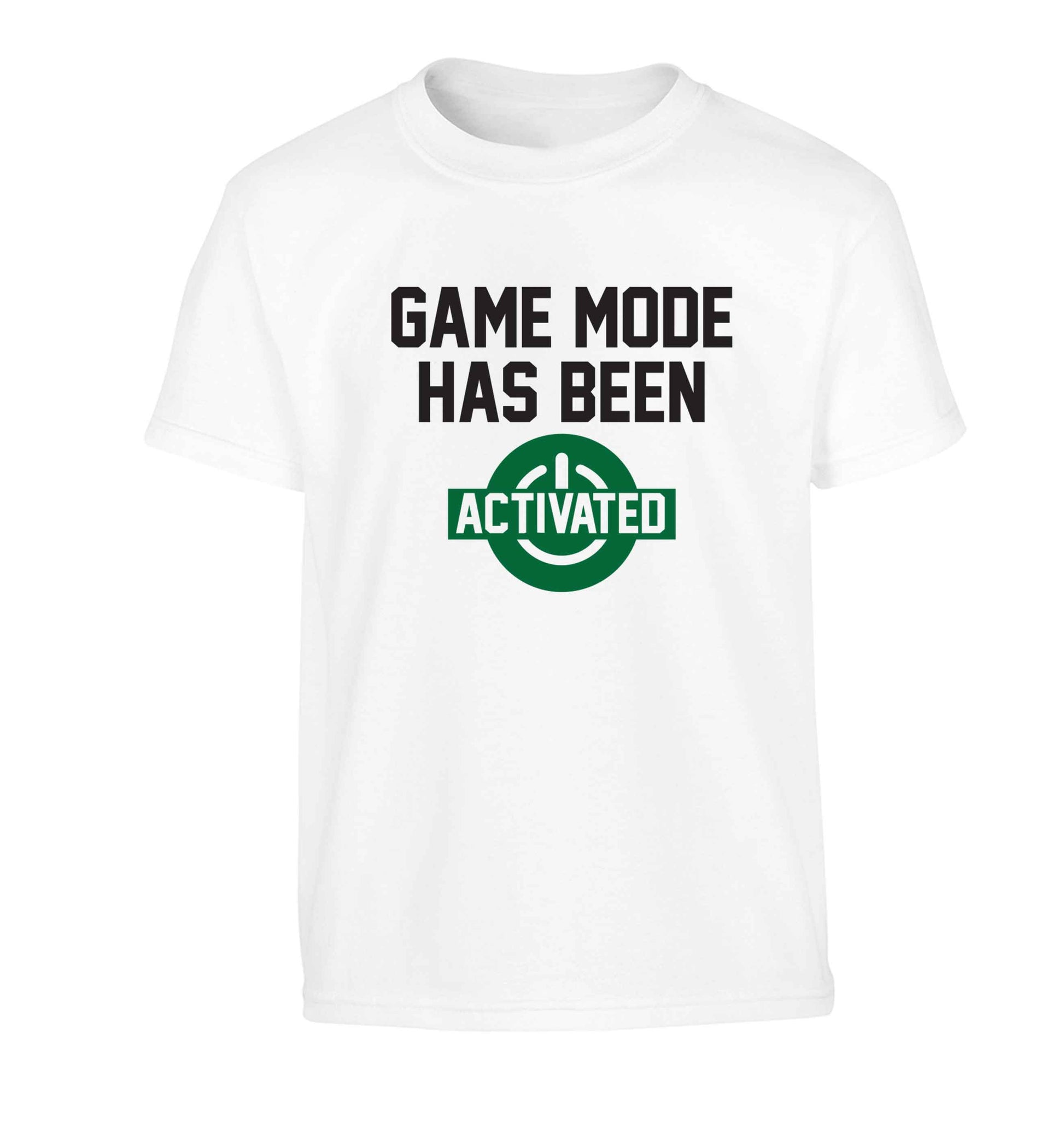 Game mode has been activated Children's white Tshirt 12-13 Years