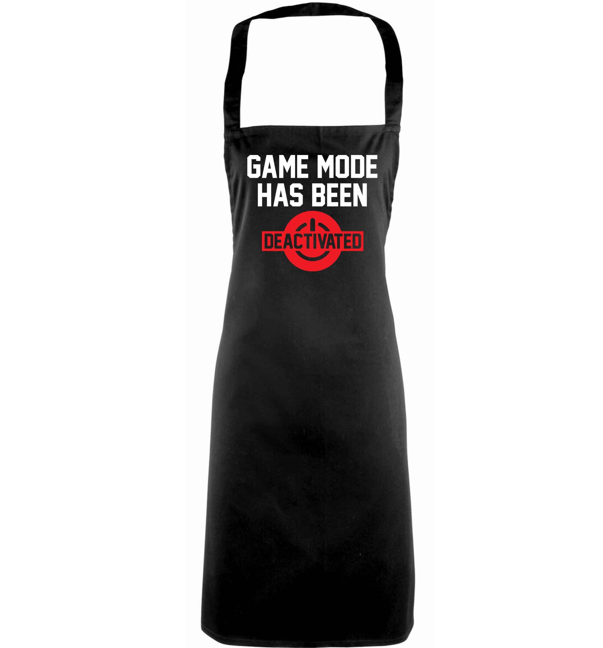 Game Mode Has Been Deactivated adults black apron