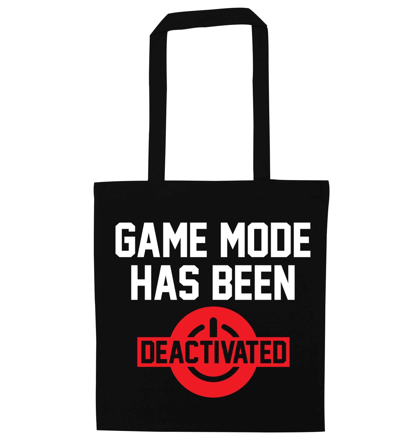 Game Mode Has Been Deactivated black tote bag