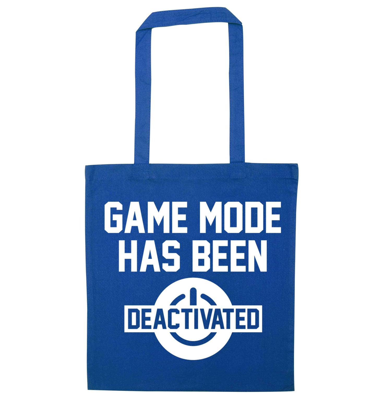 Game Mode Has Been Deactivated blue tote bag