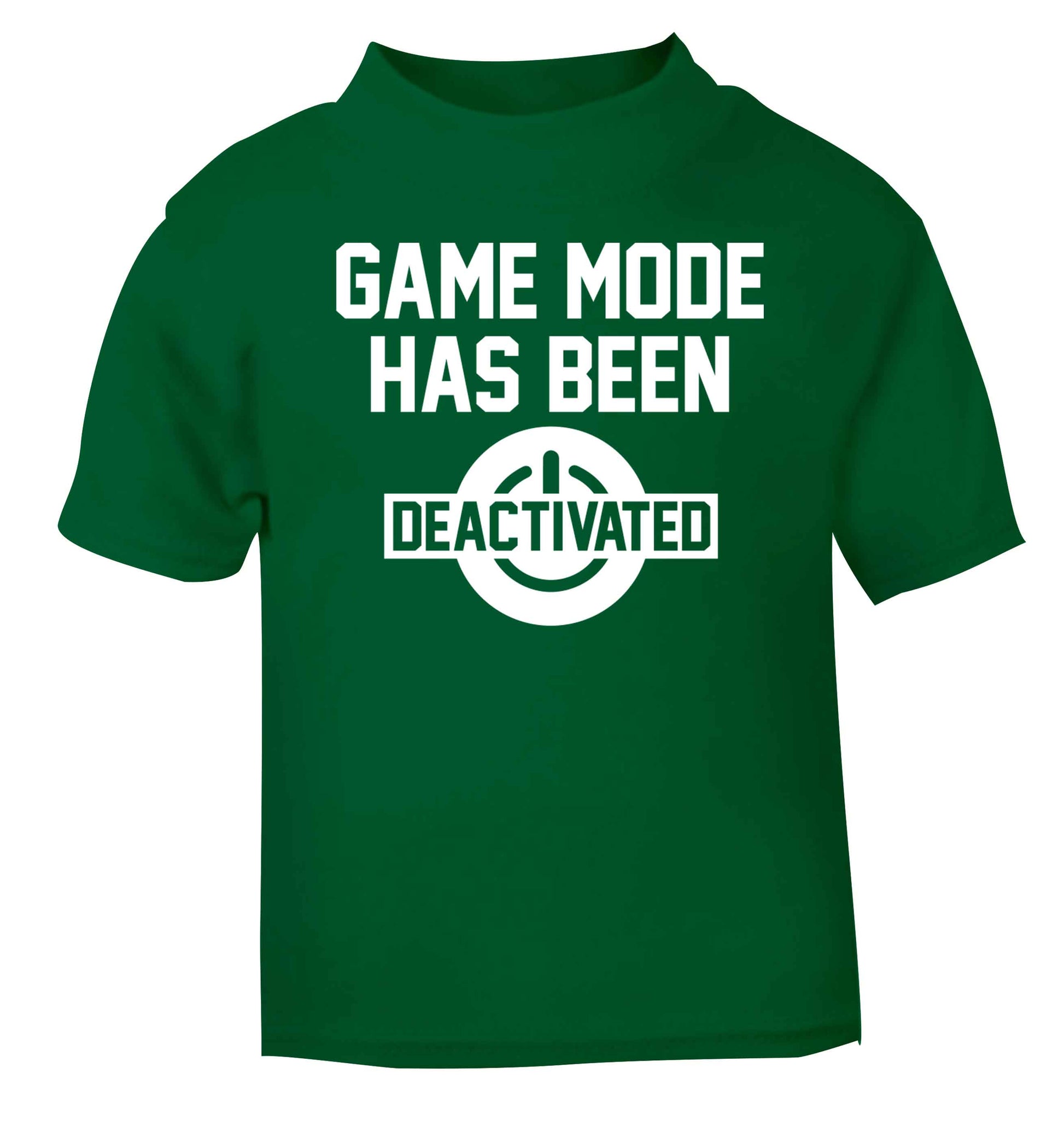 Game Mode Has Been Deactivated green baby toddler Tshirt 2 Years