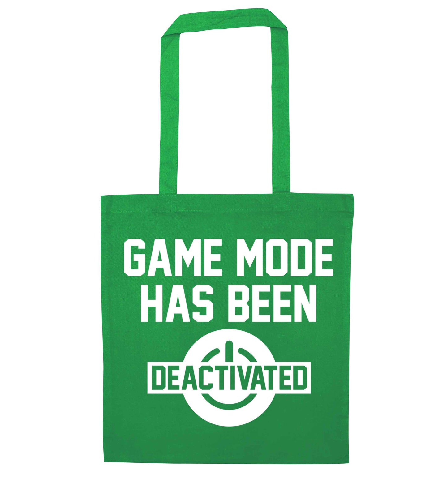 Game Mode Has Been Deactivated green tote bag