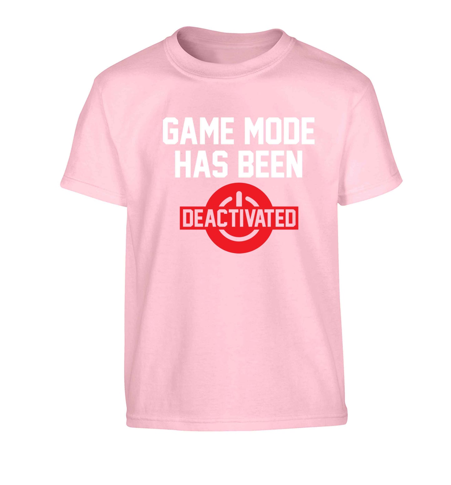 Game Mode Has Been Deactivated Children's light pink Tshirt 12-13 Years