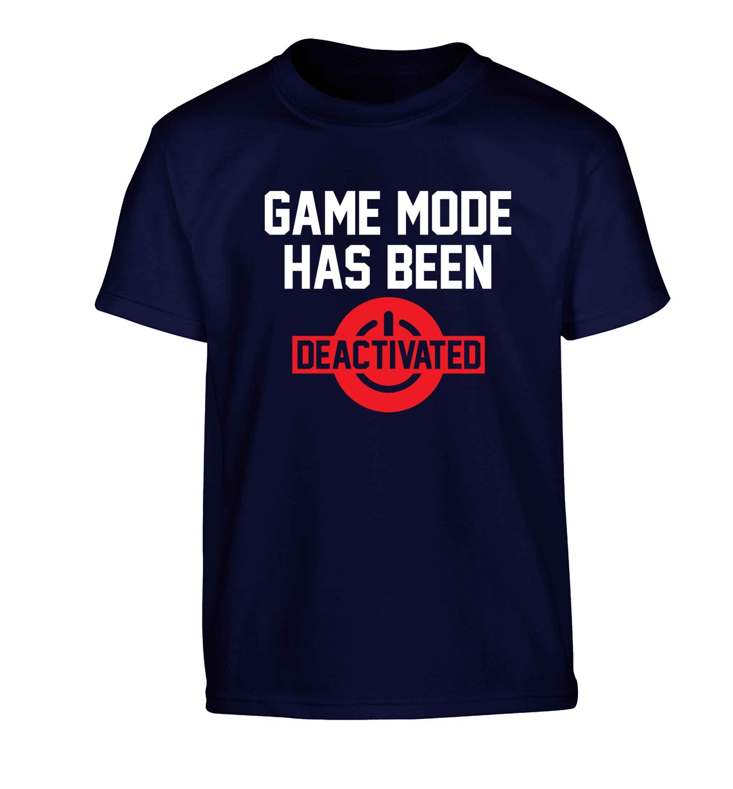Game Mode Has Been Deactivated Children's navy Tshirt 12-13 Years