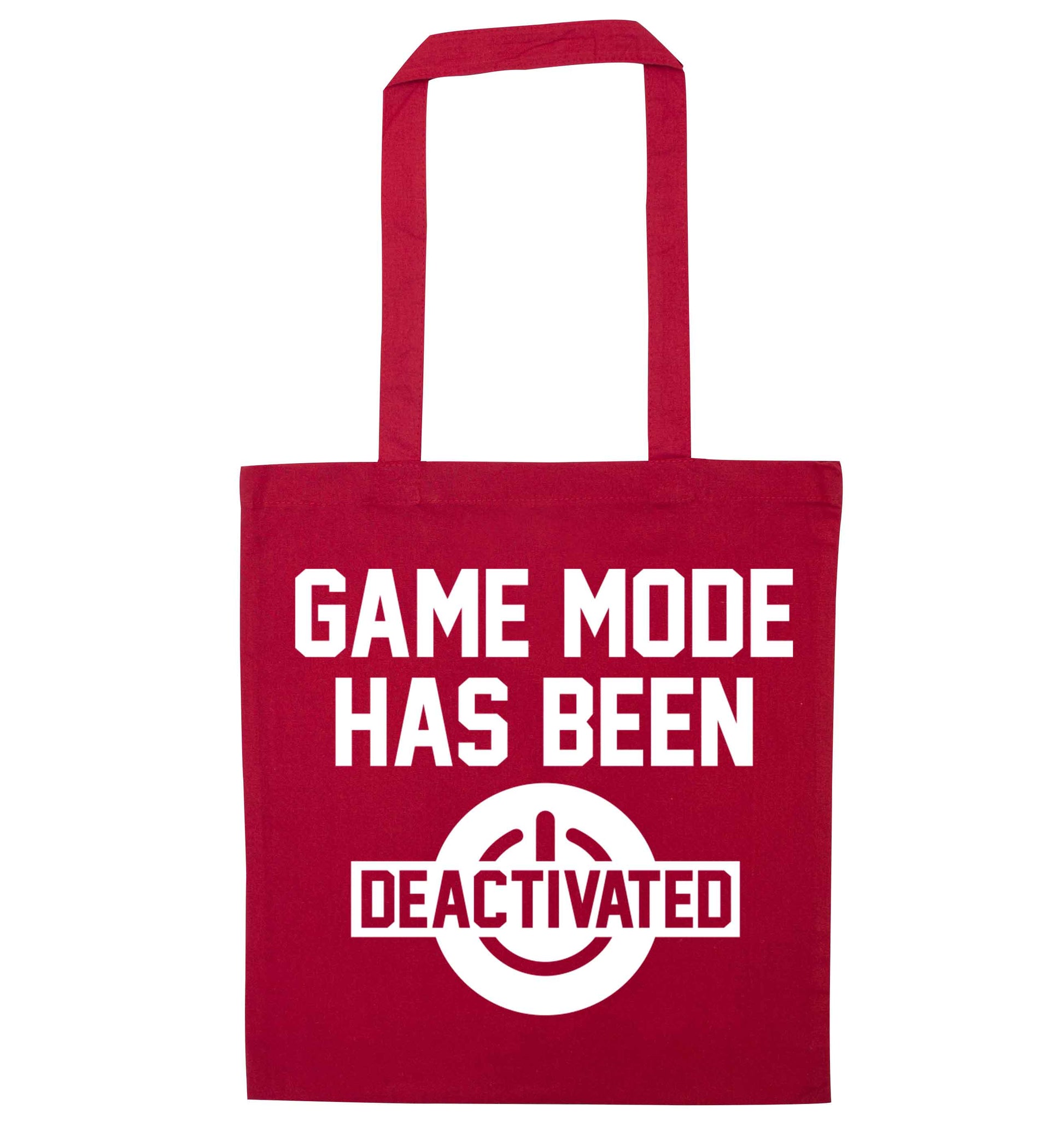 Game Mode Has Been Deactivated red tote bag