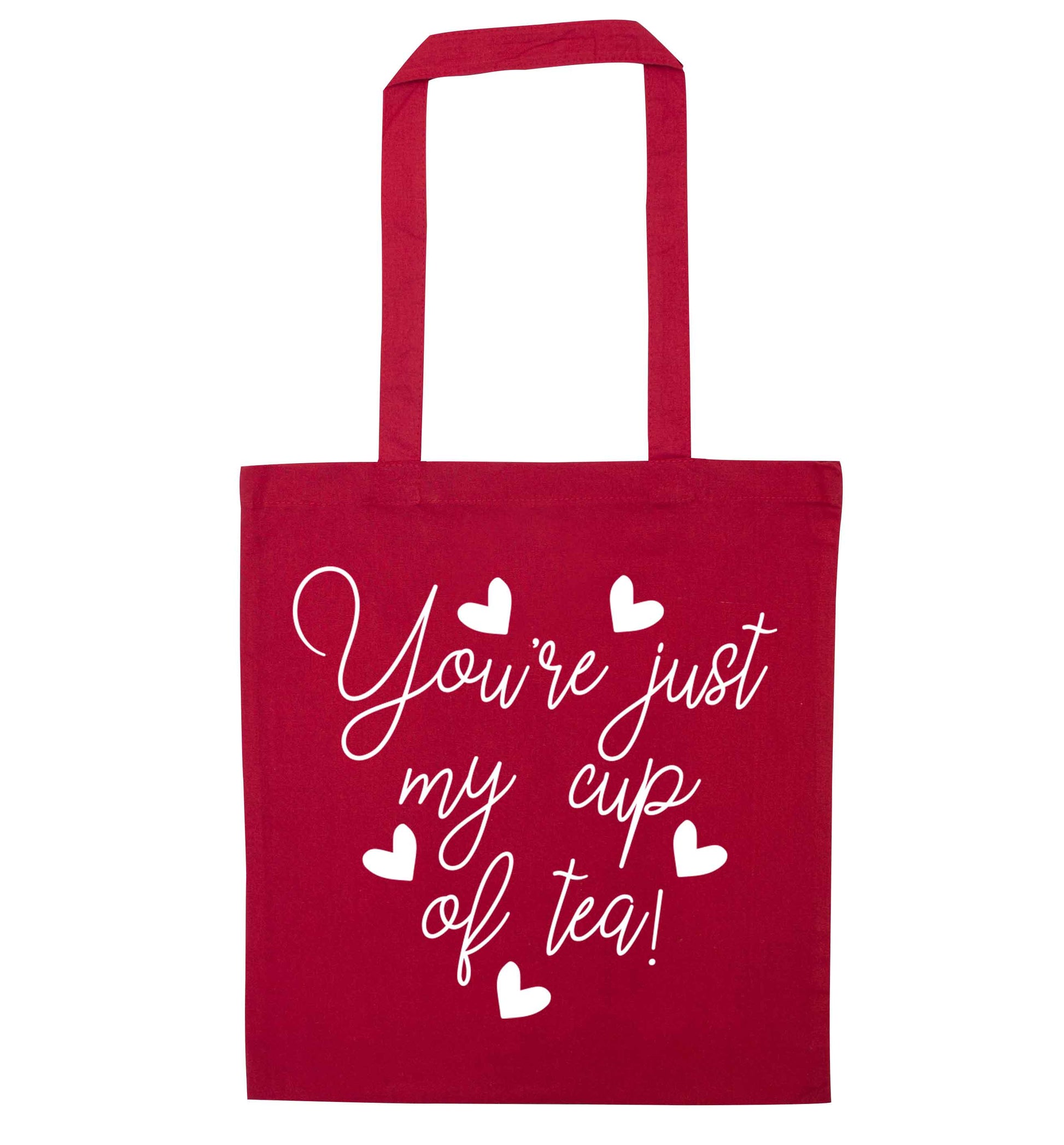 You're just my cup of tea red tote bag