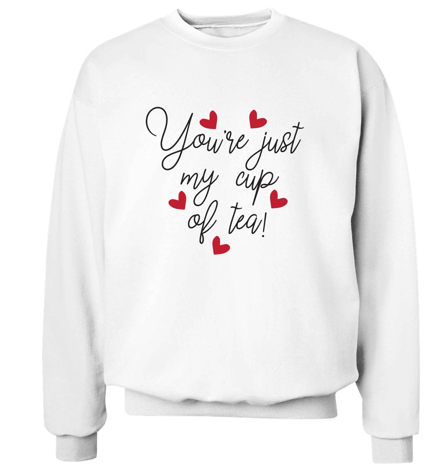 You're just my cup of tea adult's unisex white sweater 2XL