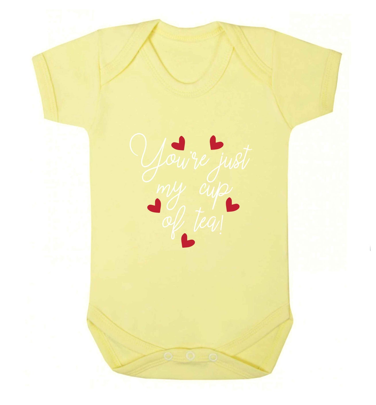 You're just my cup of tea baby vest pale yellow 18-24 months