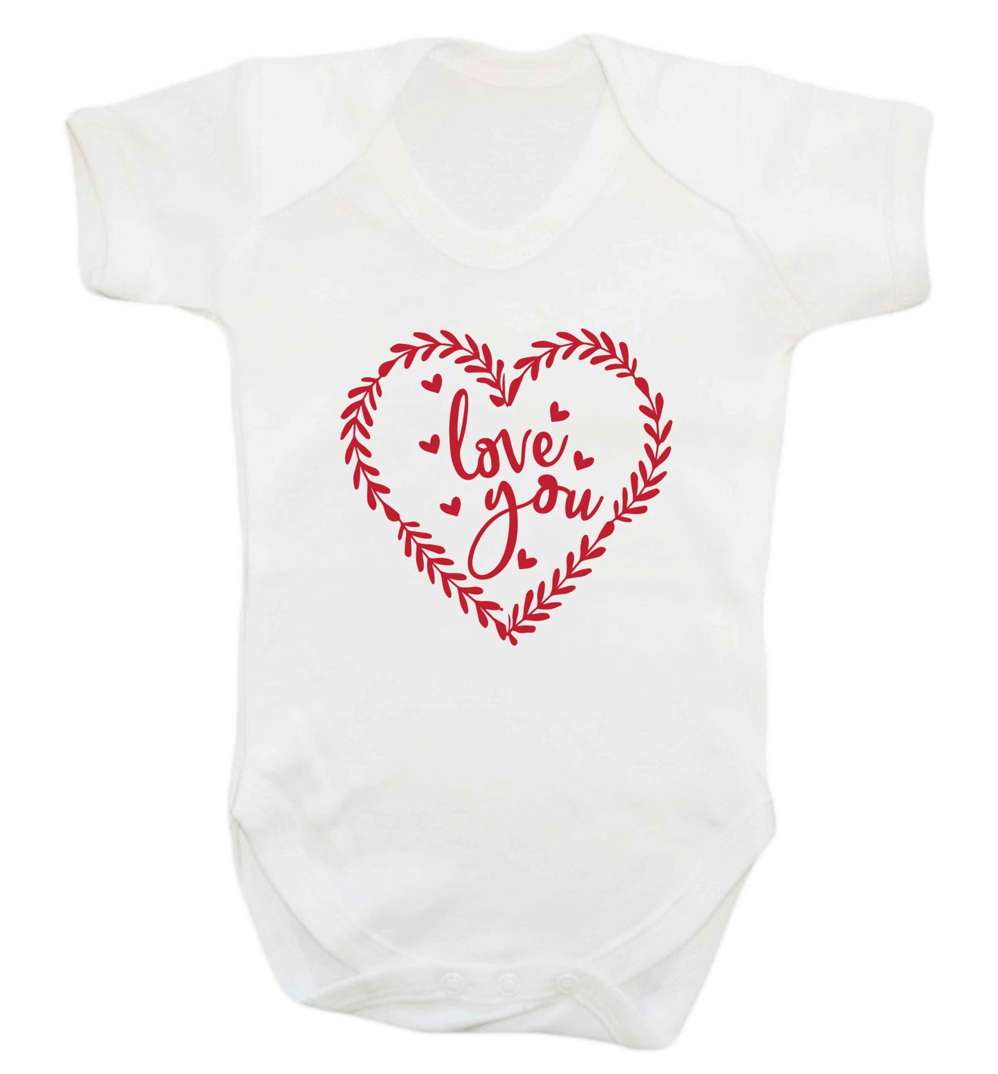 Love you baby vest white 18-24 months