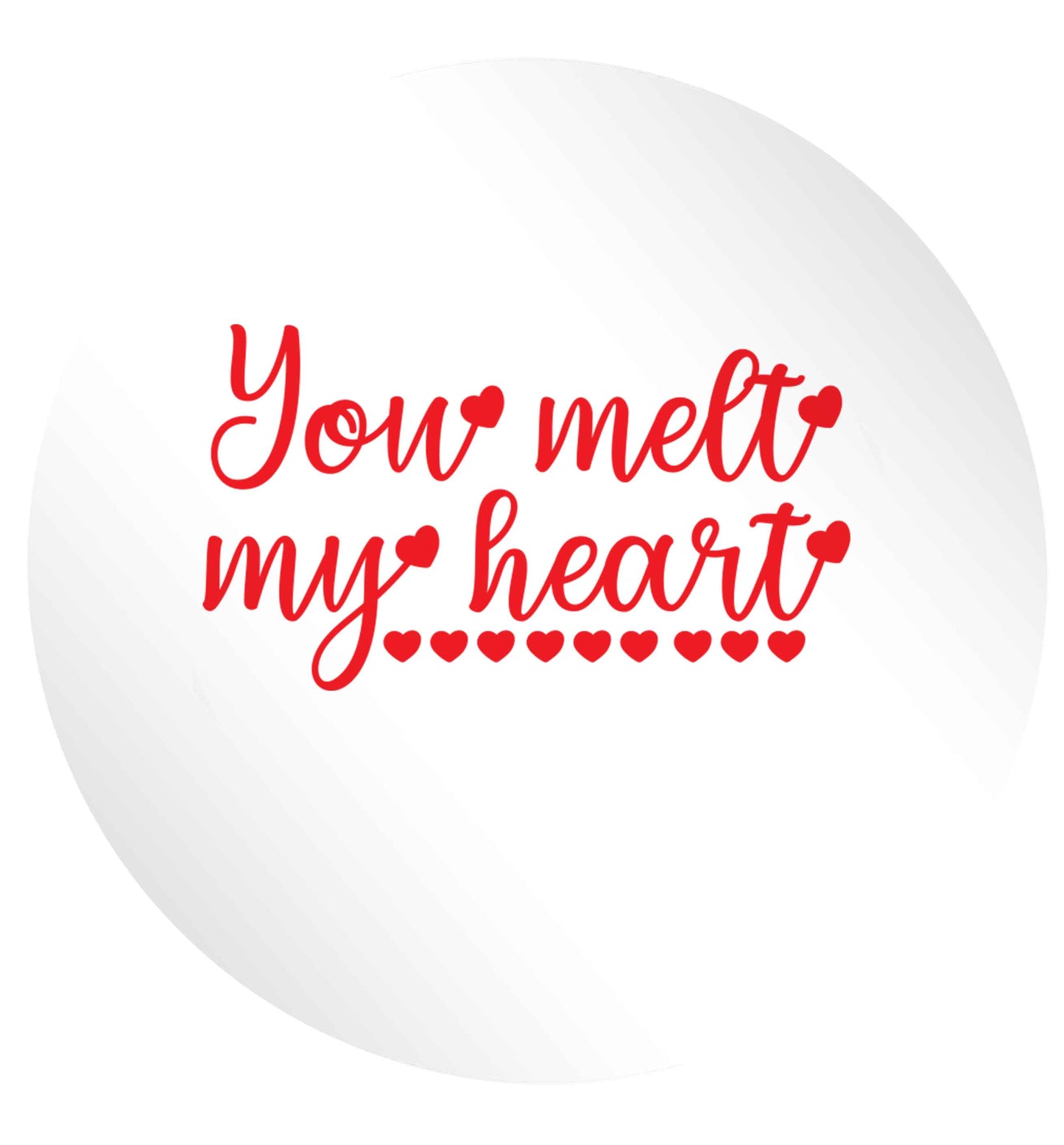 You melt my heart 24 @ 45mm matt circle stickers