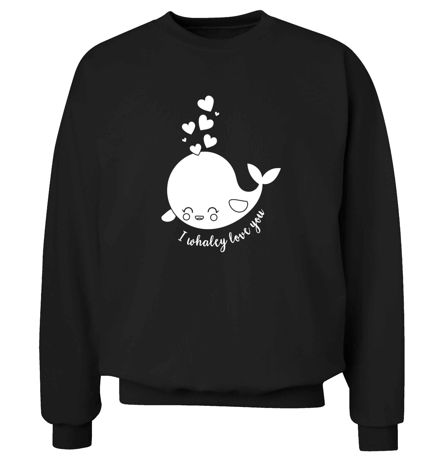 I whaley love you adult's unisex black sweater 2XL