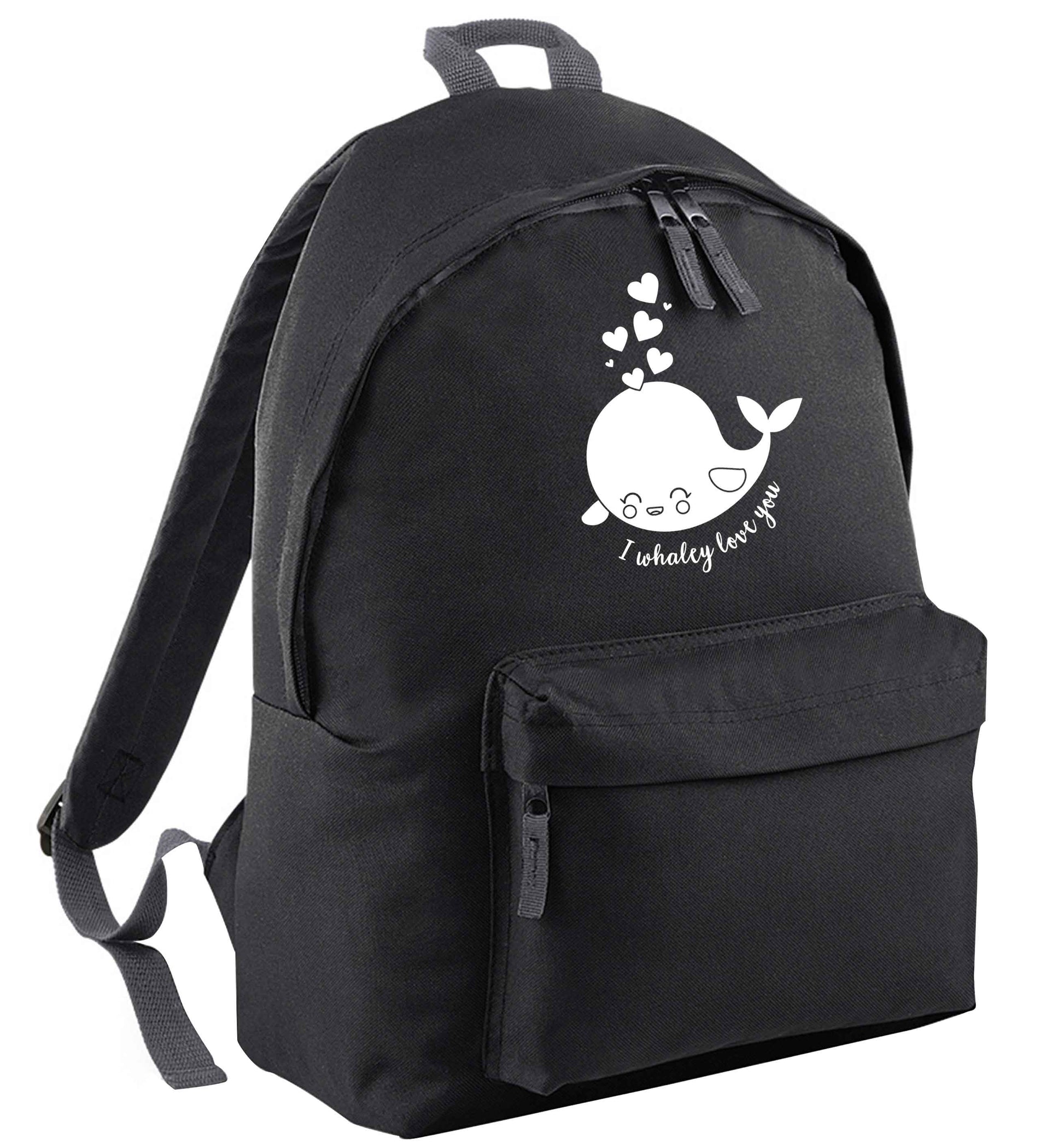 I whaley love you black adults backpack