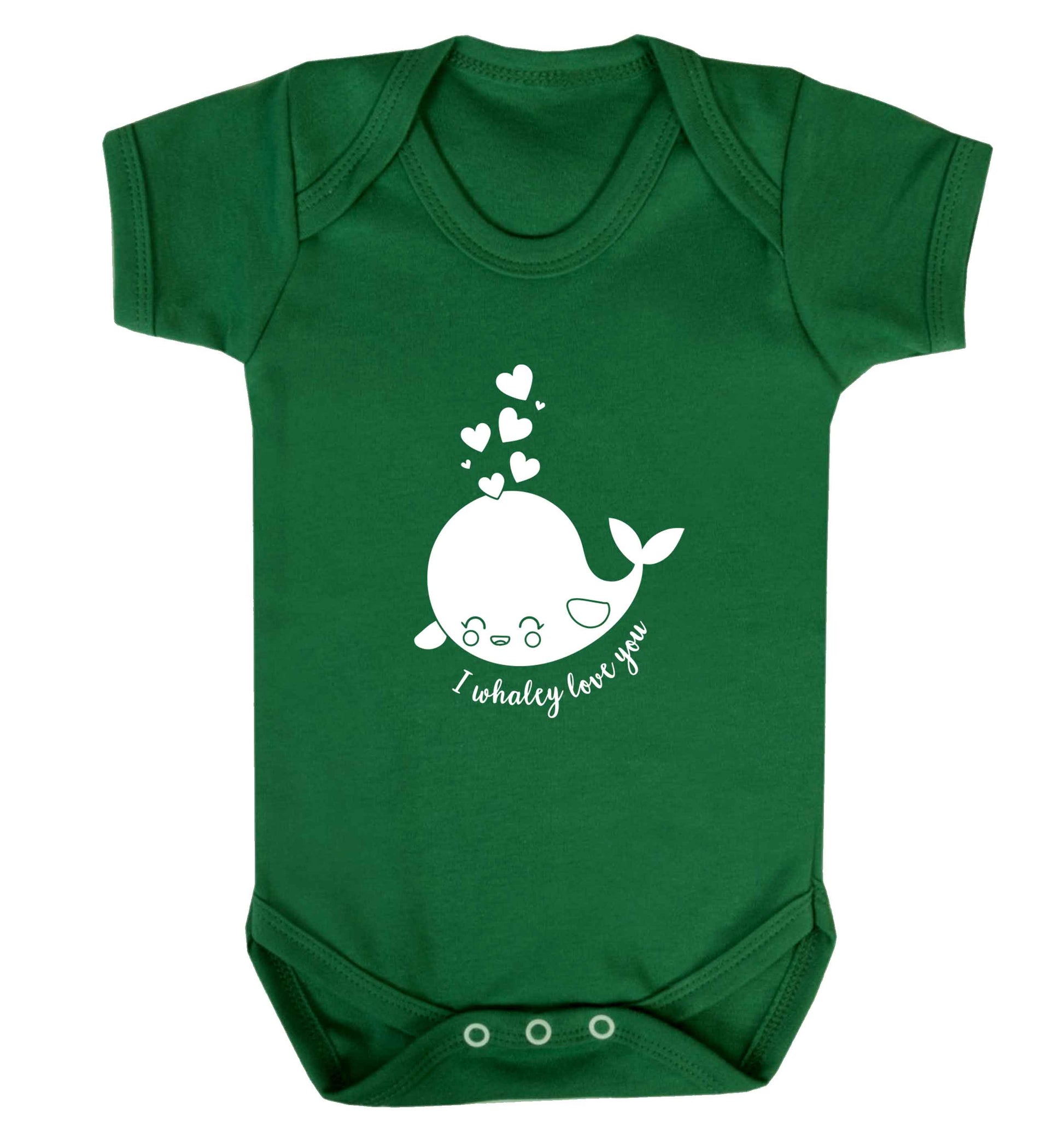 I whaley love you baby vest green 18-24 months