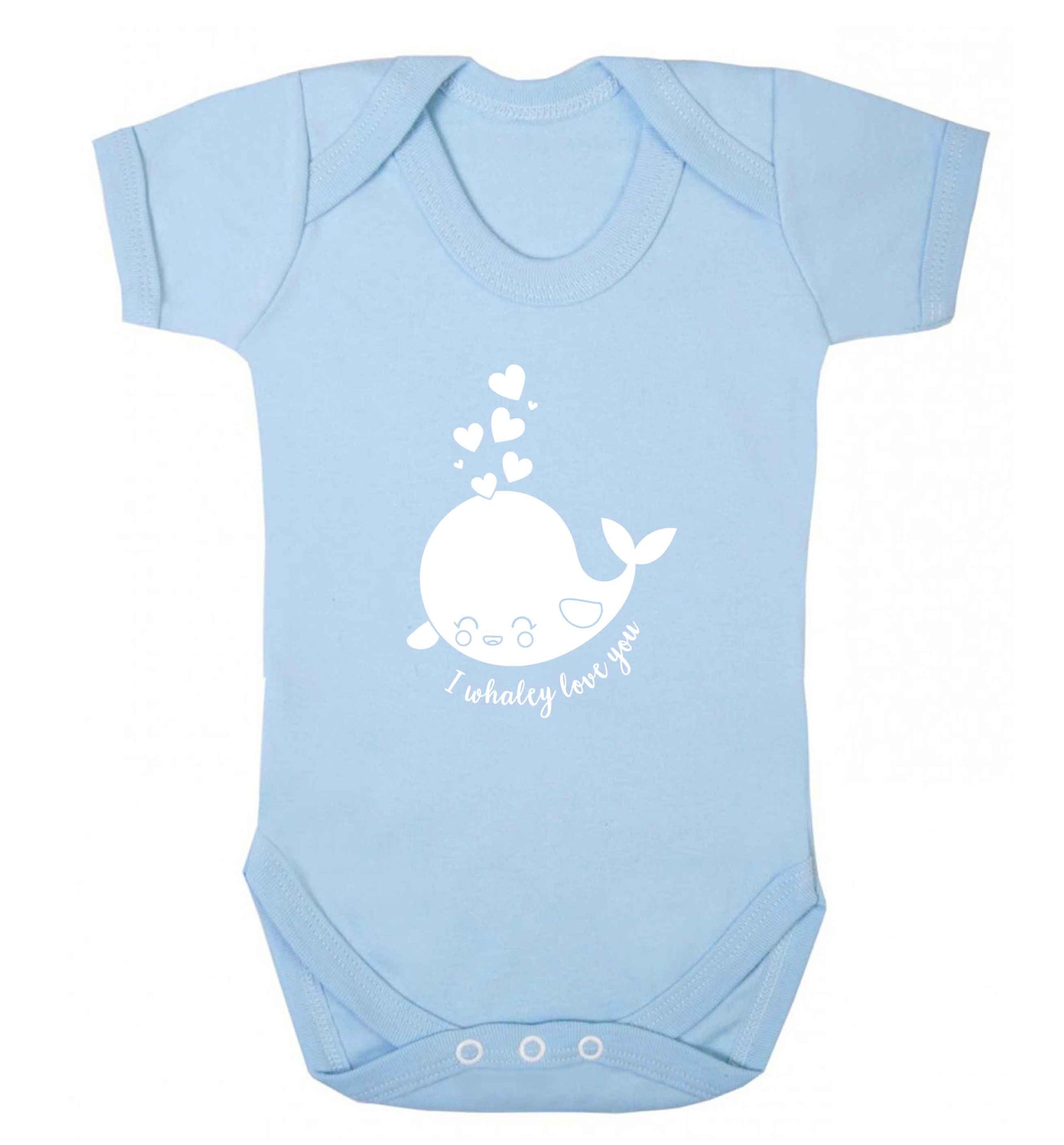 I whaley love you baby vest pale blue 18-24 months