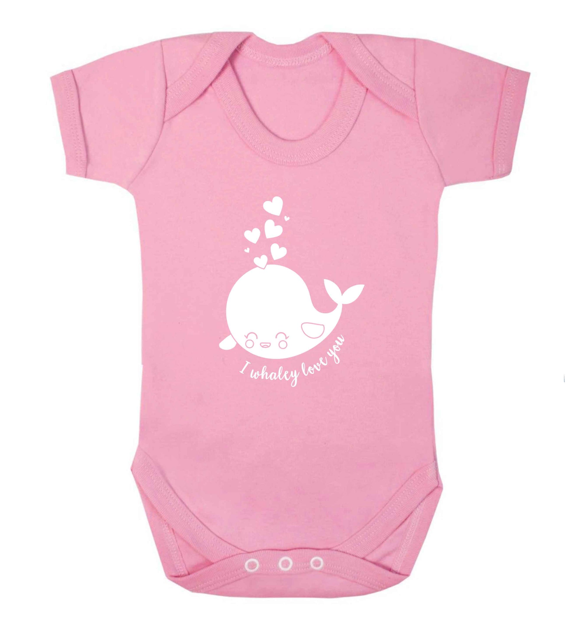 I whaley love you baby vest pale pink 18-24 months