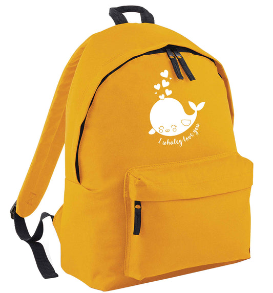 I whaley love you mustard adults backpack