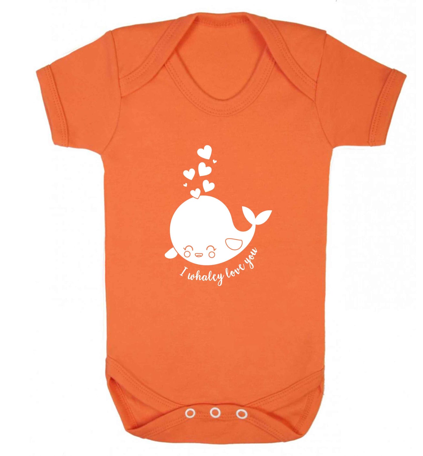 I whaley love you baby vest orange 18-24 months
