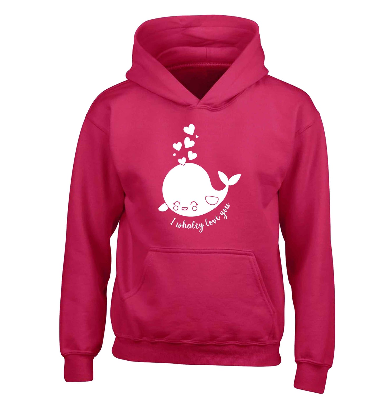 I whaley love you children's pink hoodie 12-13 Years