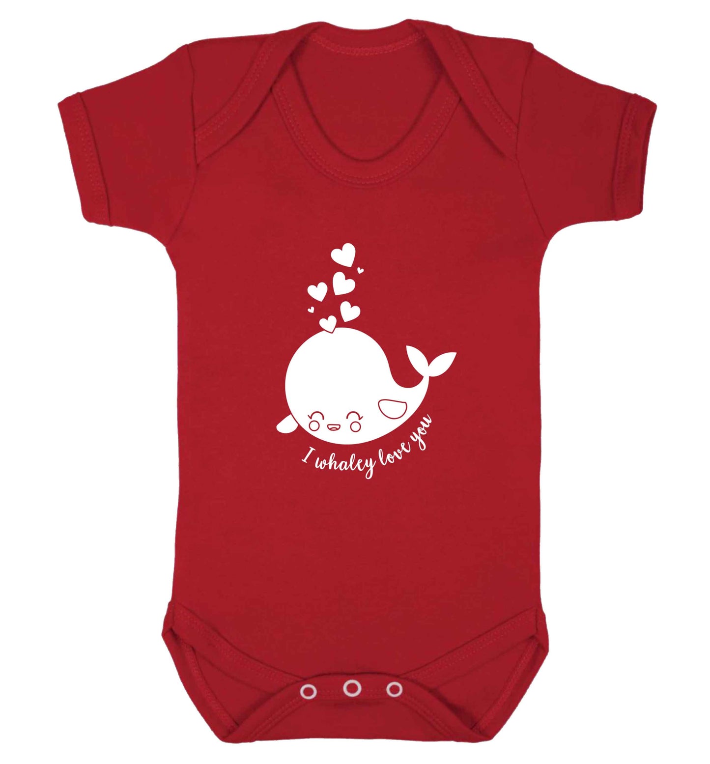 I whaley love you baby vest red 18-24 months