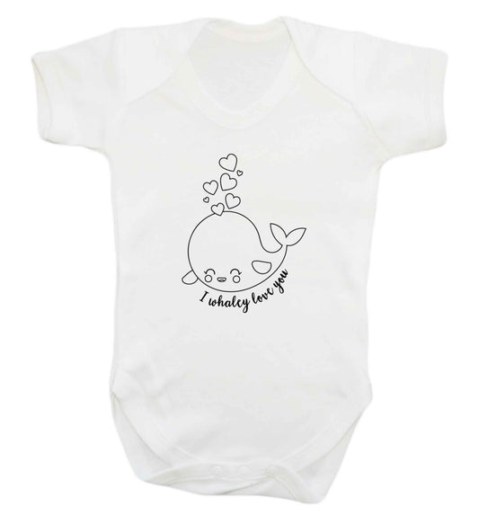 I whaley love you baby vest white 18-24 months
