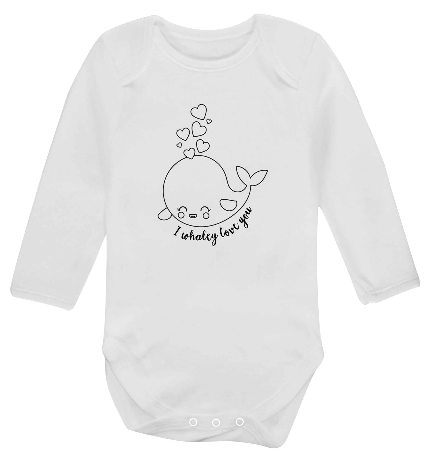I whaley love you baby vest long sleeved white 6-12 months