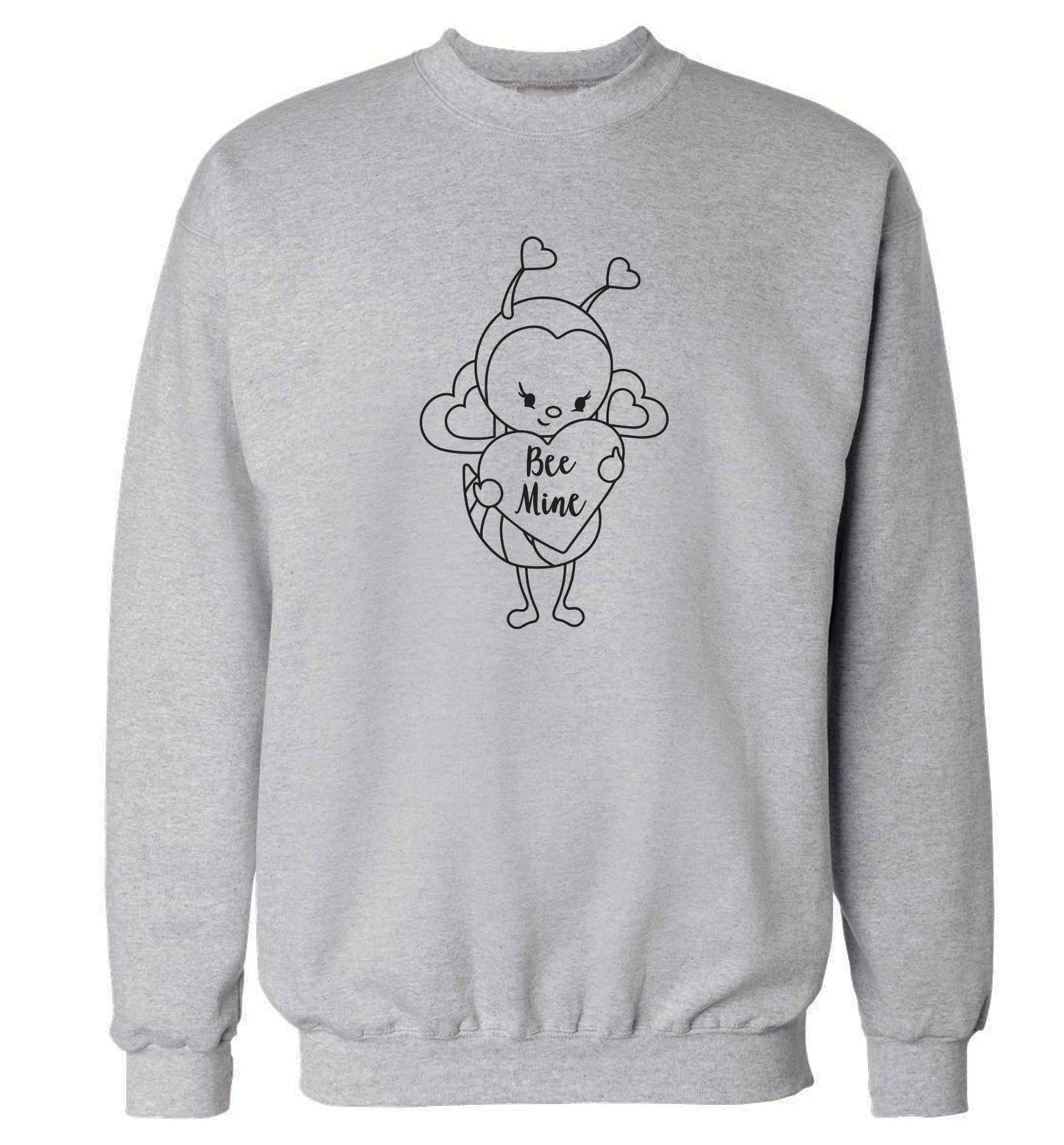 Bee mine adult's unisex grey sweater 2XL