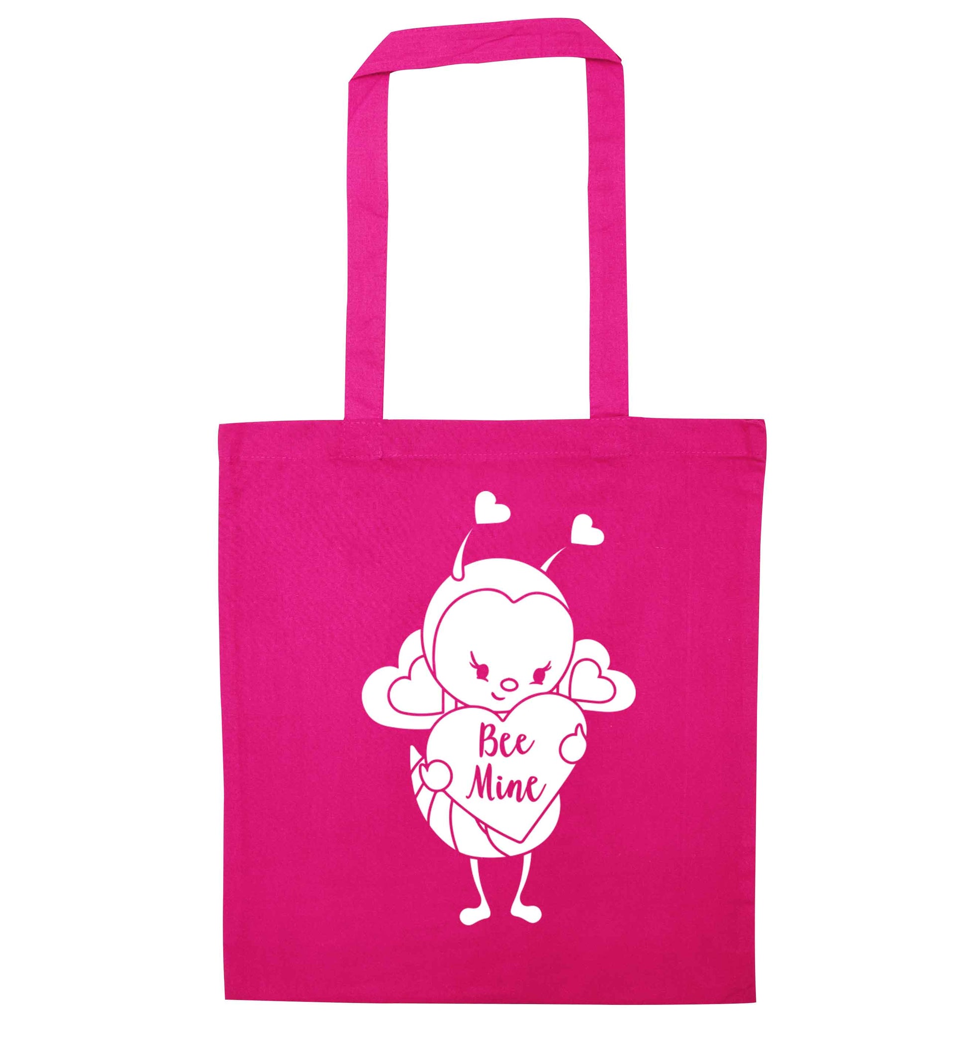 Bee mine pink tote bag