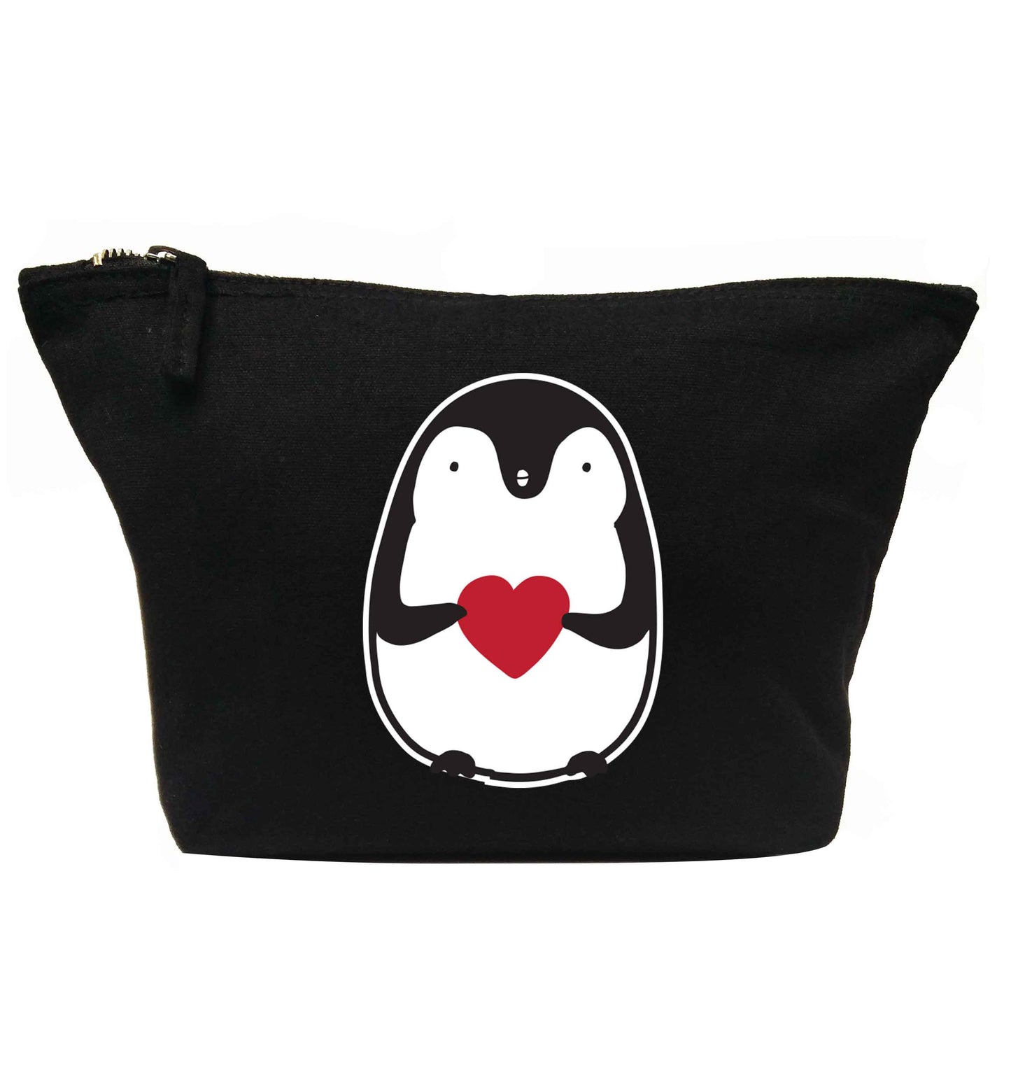 Cute penguin heart | Makeup / wash bag