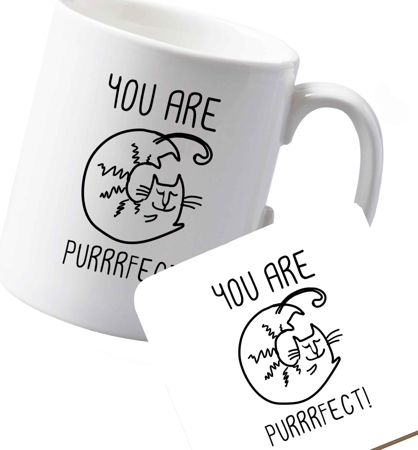 10 oz Ceramic mug and coaster Favourite Type Pan Pancake both sides