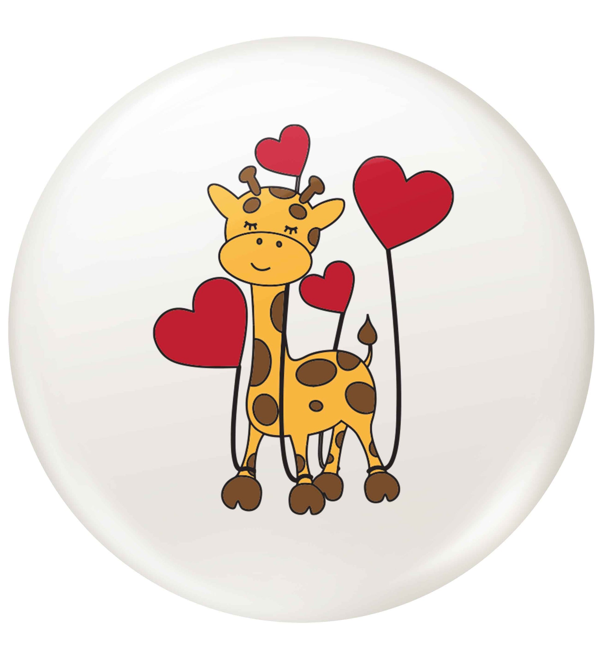 Valentine giraffe small 25mm Pin badge