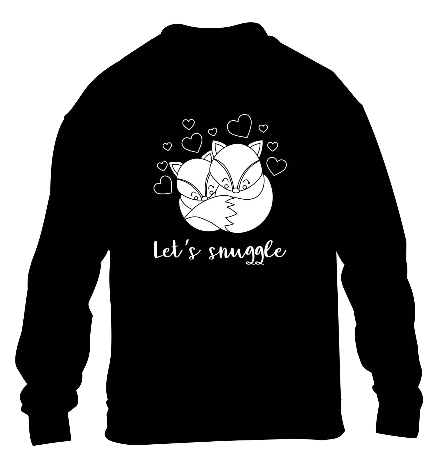 Let's snuggle children's black sweater 12-13 Years