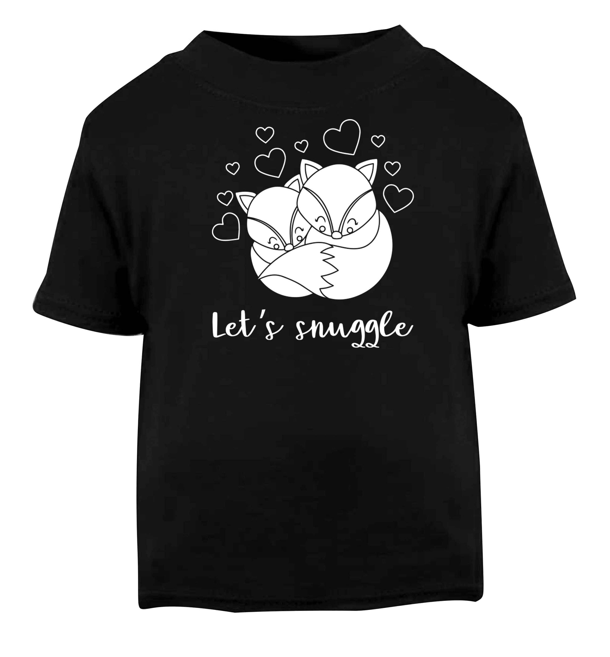 Let's snuggle Black baby toddler Tshirt 2 years