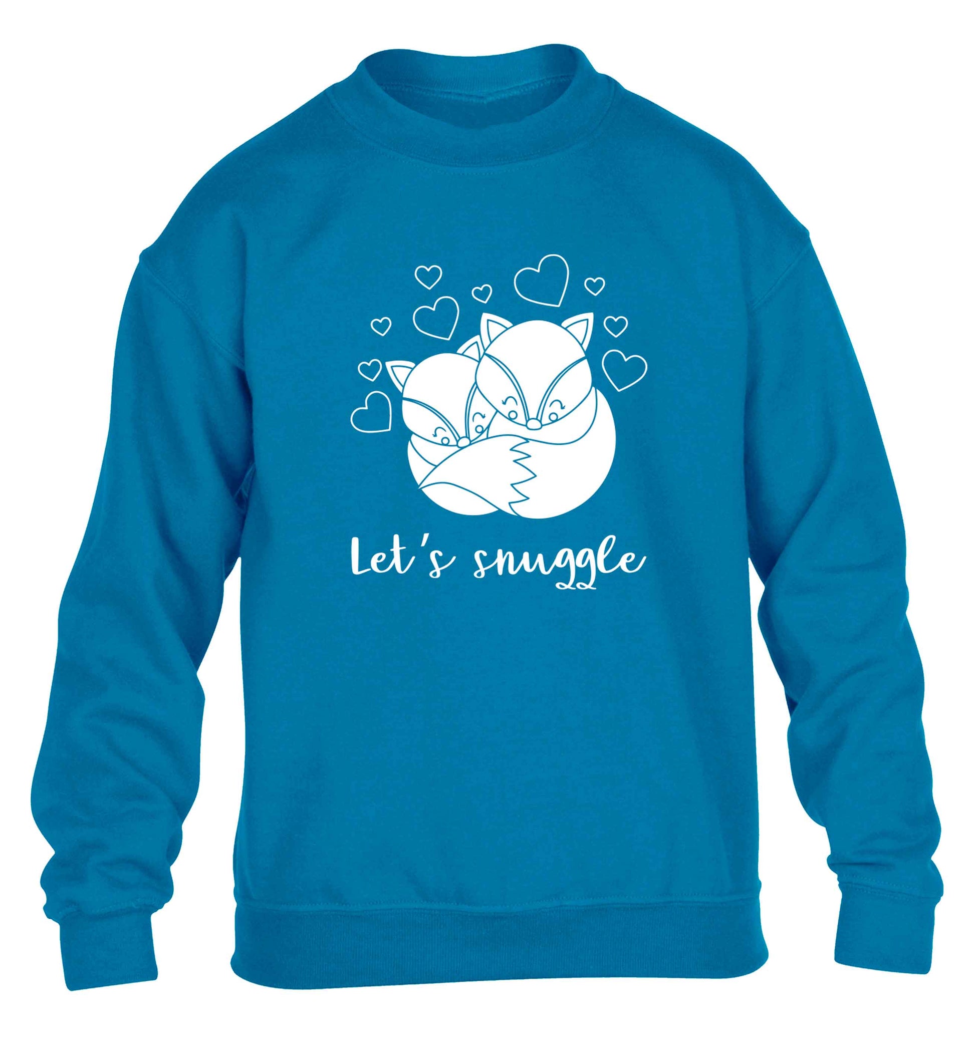 Let's snuggle children's blue sweater 12-13 Years