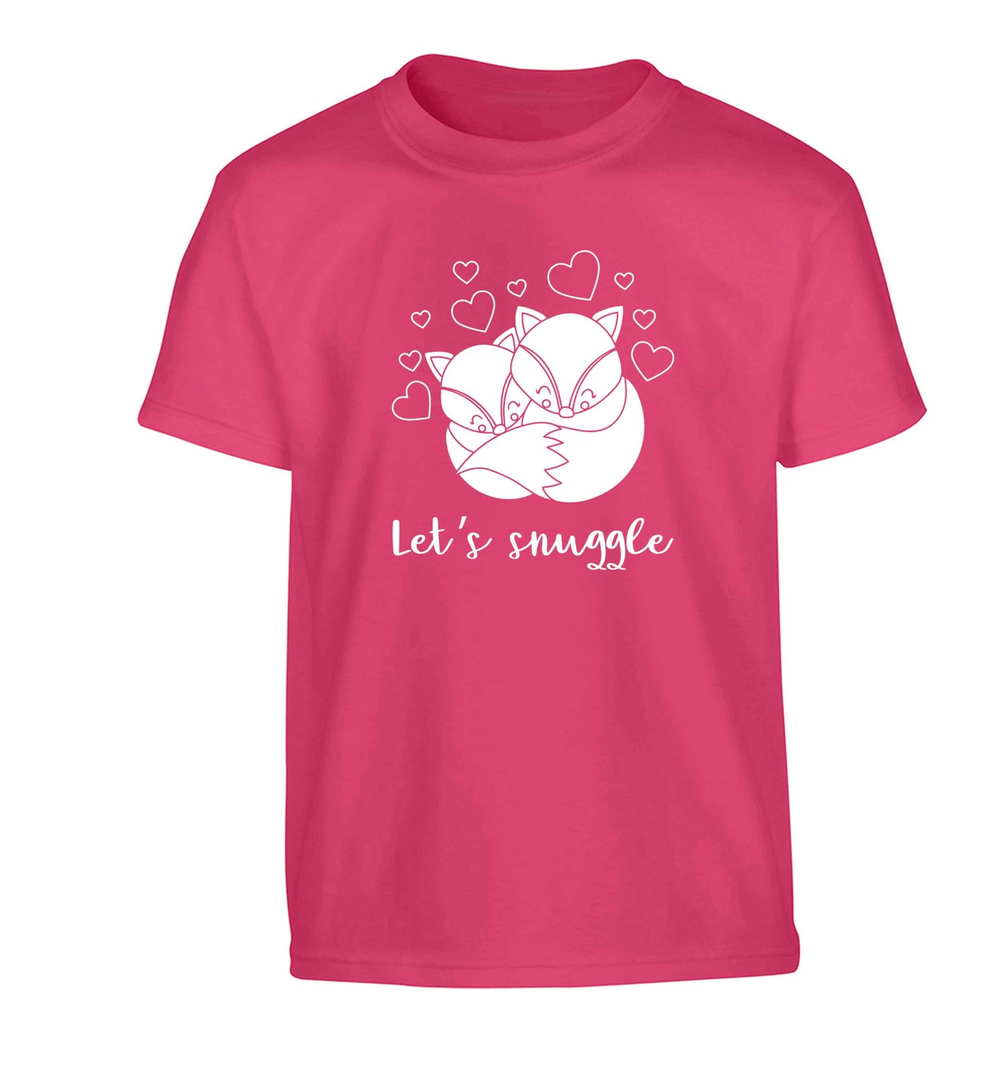 Let's snuggle Children's pink Tshirt 12-13 Years