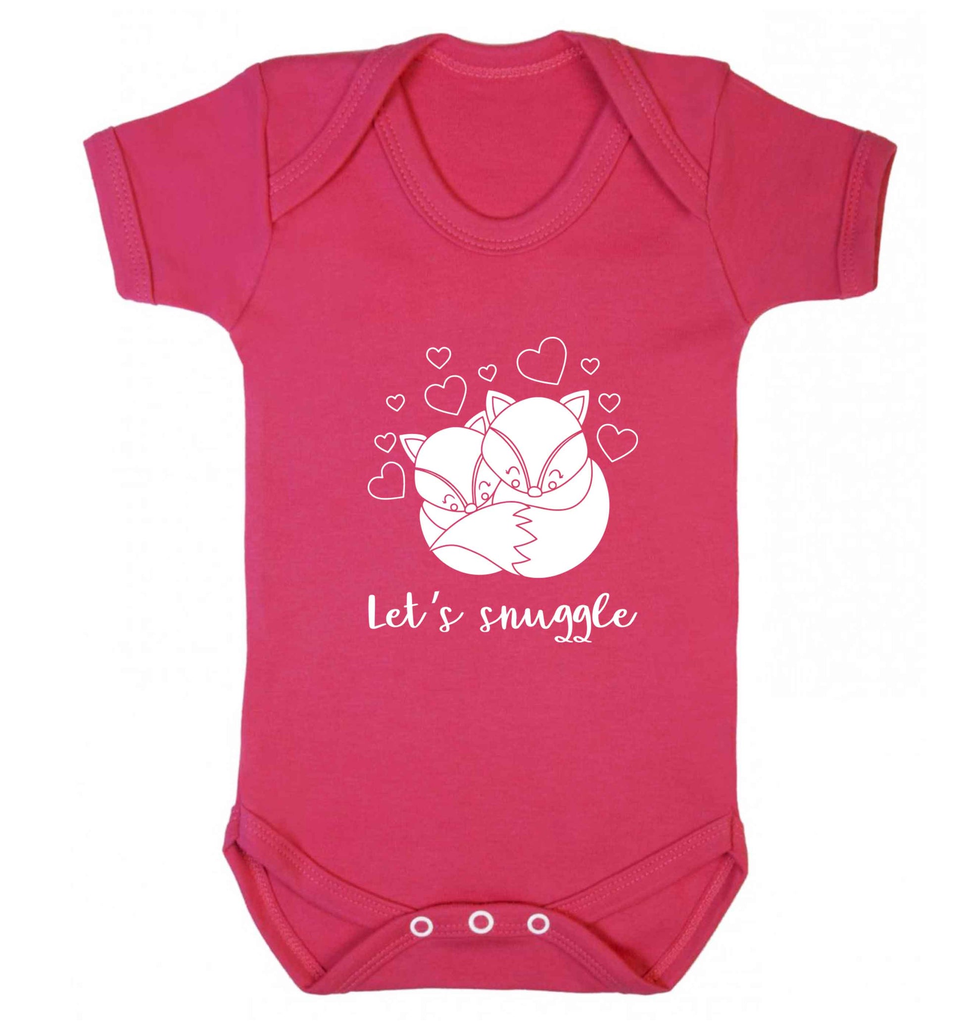 Let's snuggle baby vest dark pink 18-24 months