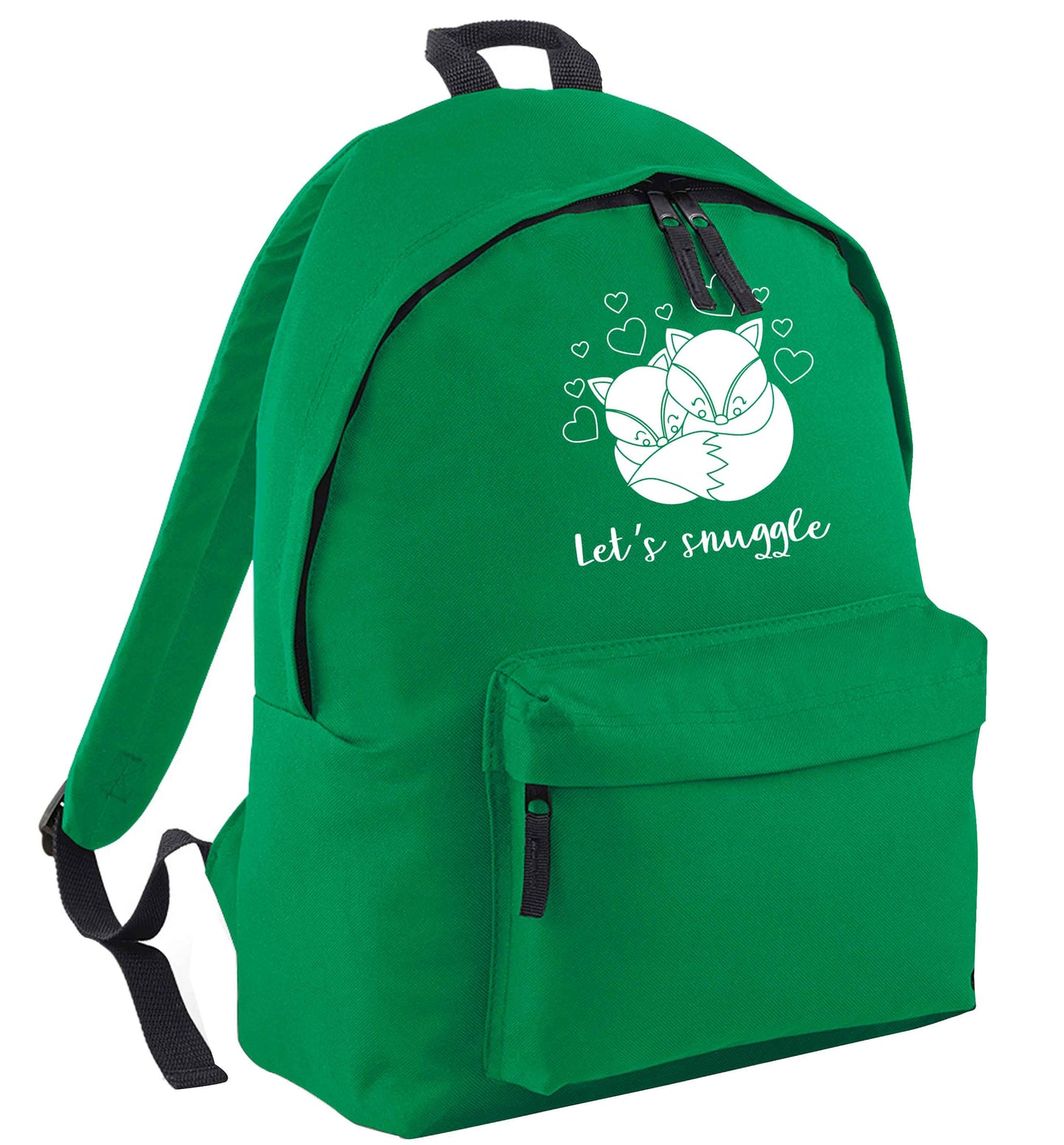 Let's snuggle green adults backpack