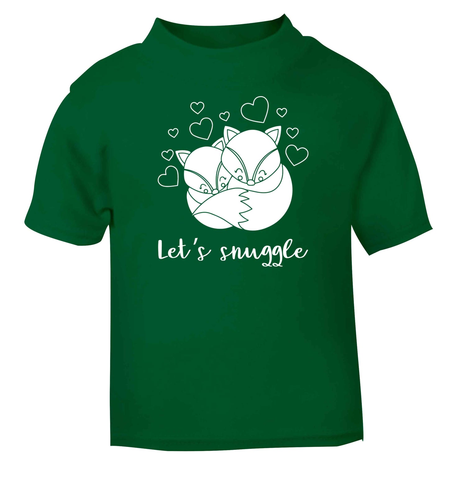 Let's snuggle green baby toddler Tshirt 2 Years