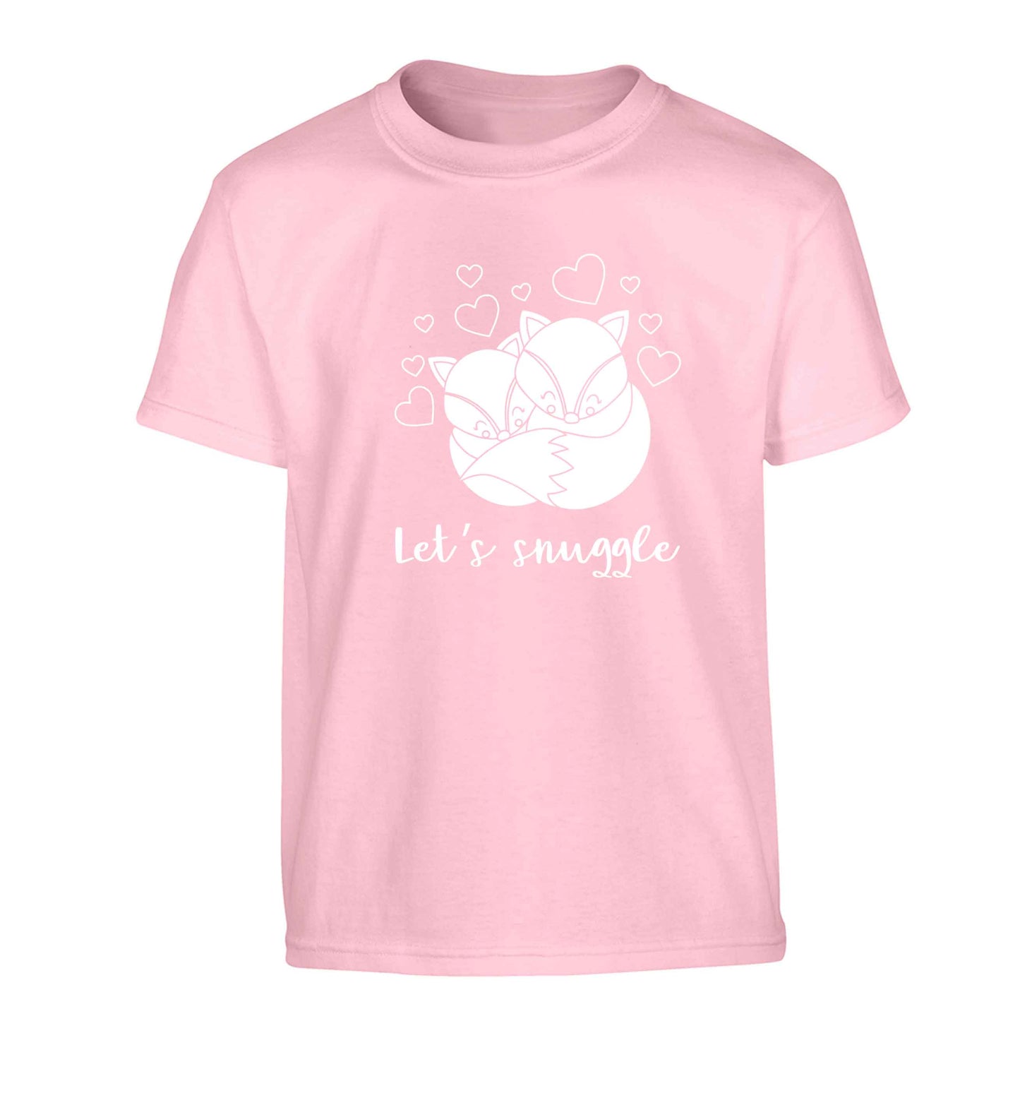 Let's snuggle Children's light pink Tshirt 12-13 Years