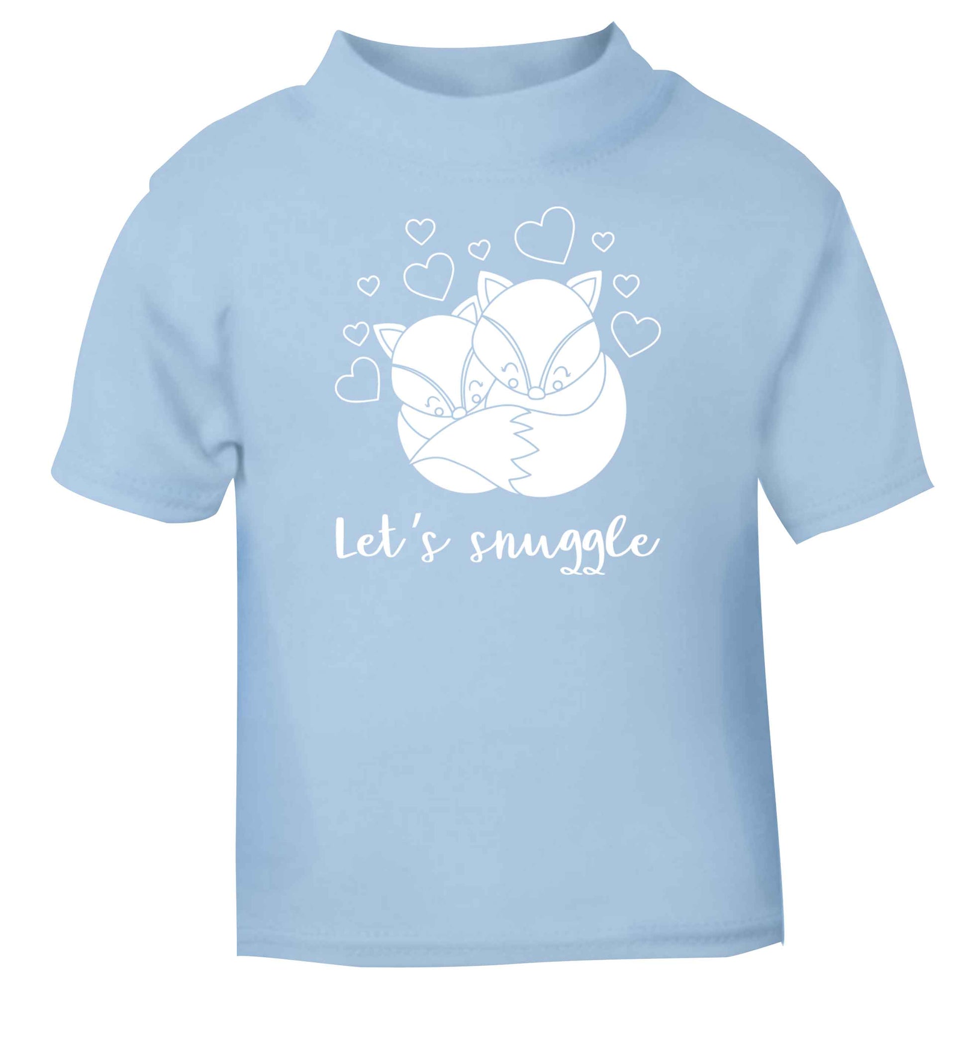 Let's snuggle light blue baby toddler Tshirt 2 Years