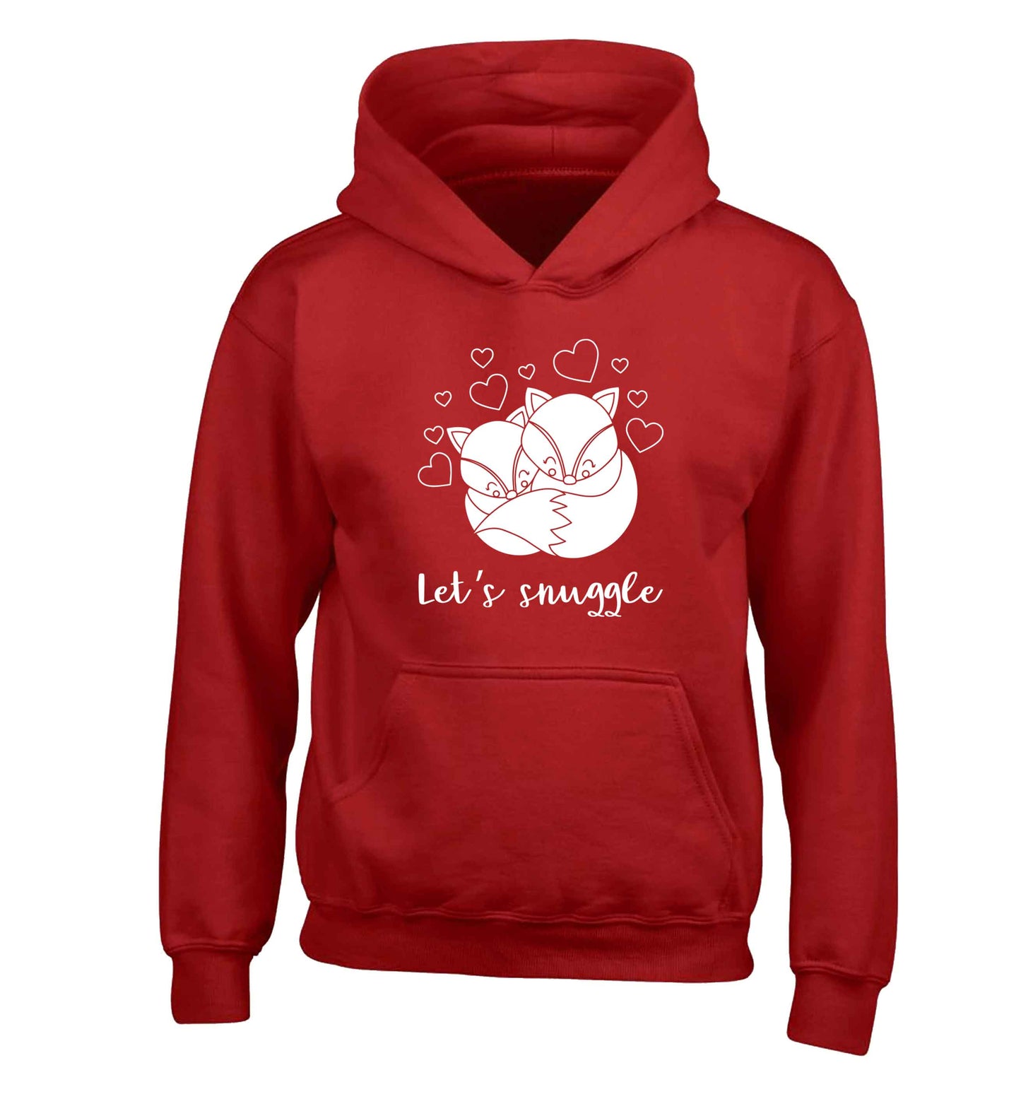 Let's snuggle children's red hoodie 12-13 Years