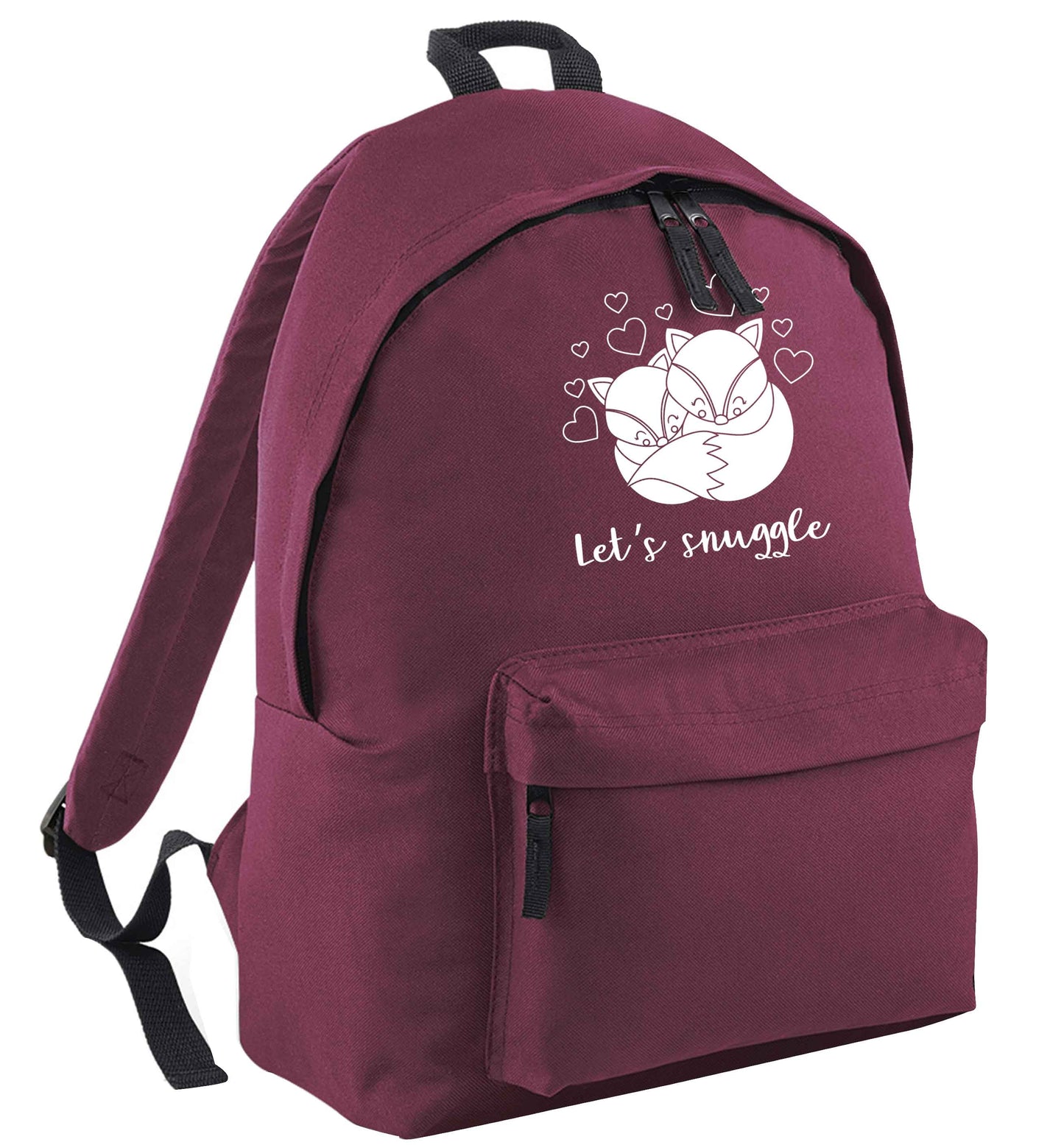 Let's snuggle maroon adults backpack