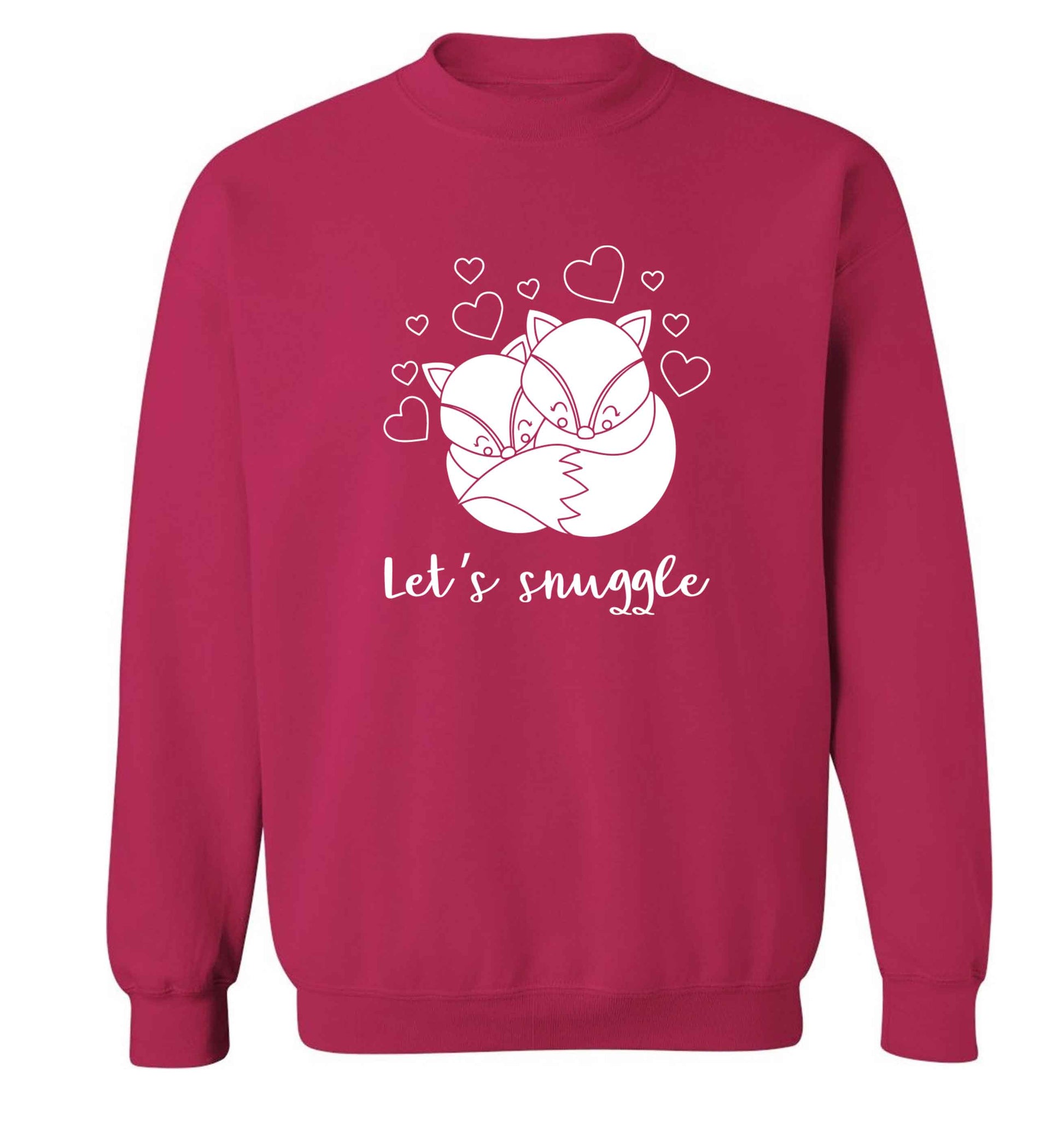 Let's snuggle adult's unisex pink sweater 2XL