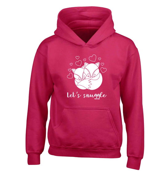 Let's snuggle children's pink hoodie 12-13 Years
