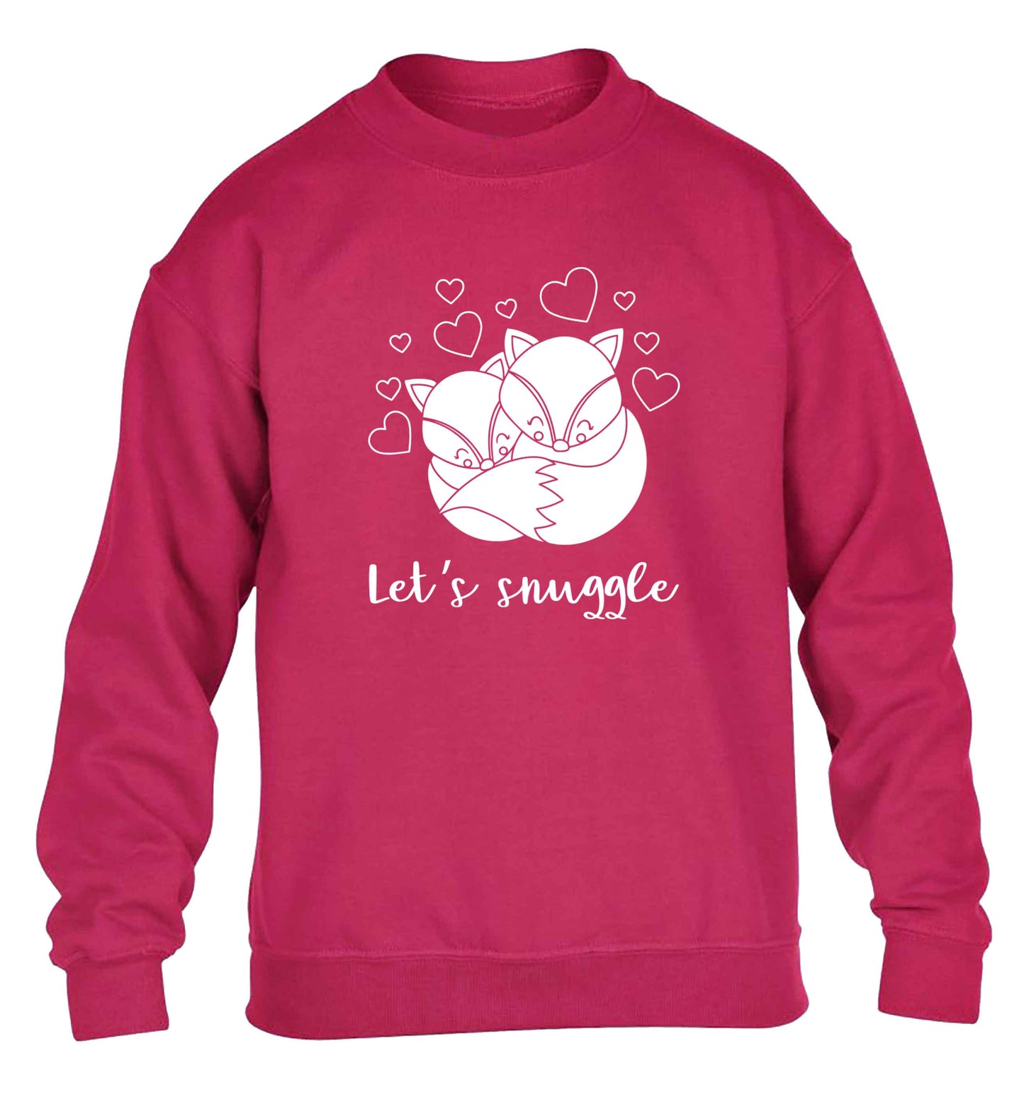 Let's snuggle children's pink sweater 12-13 Years