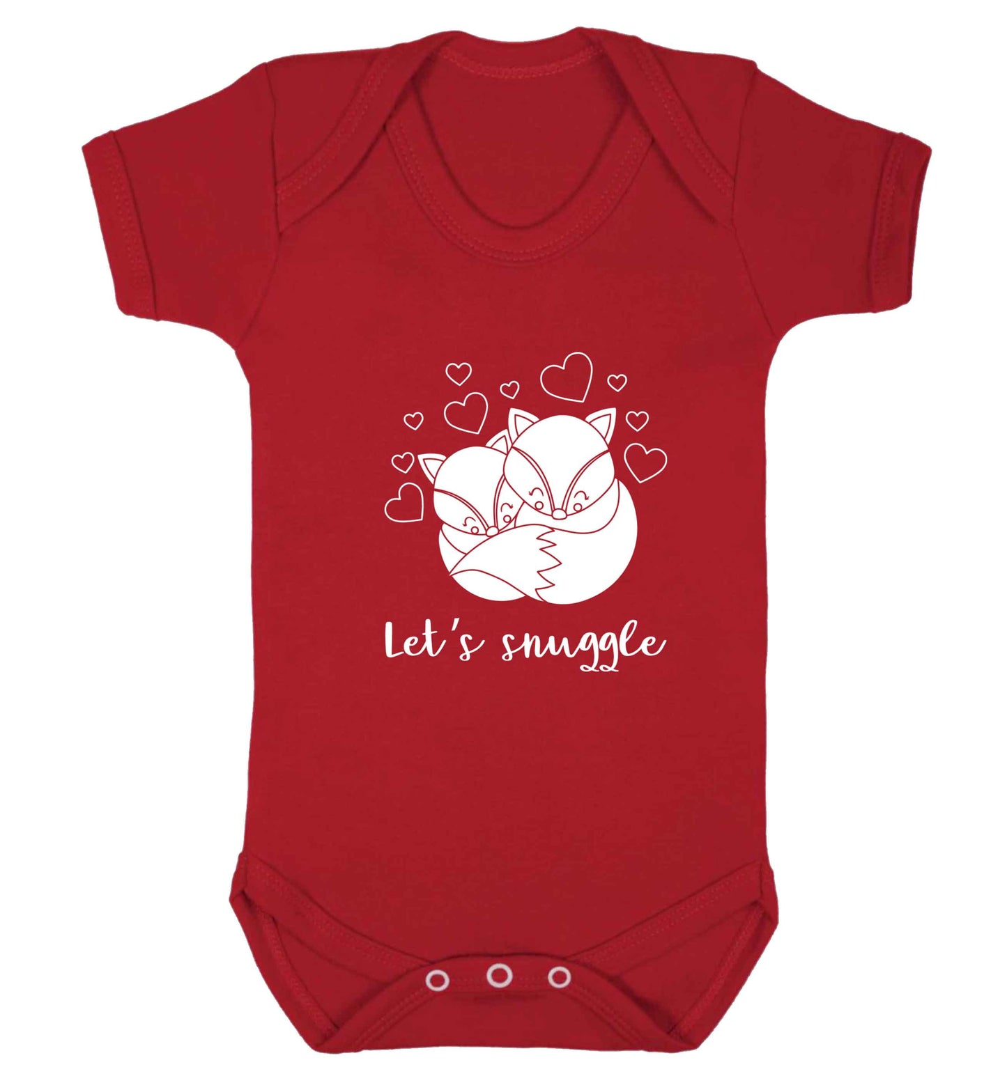 Let's snuggle baby vest red 18-24 months