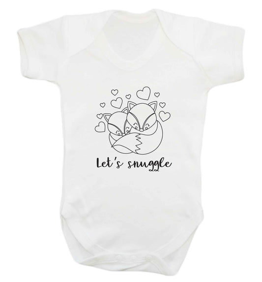 Let's snuggle baby vest white 18-24 months
