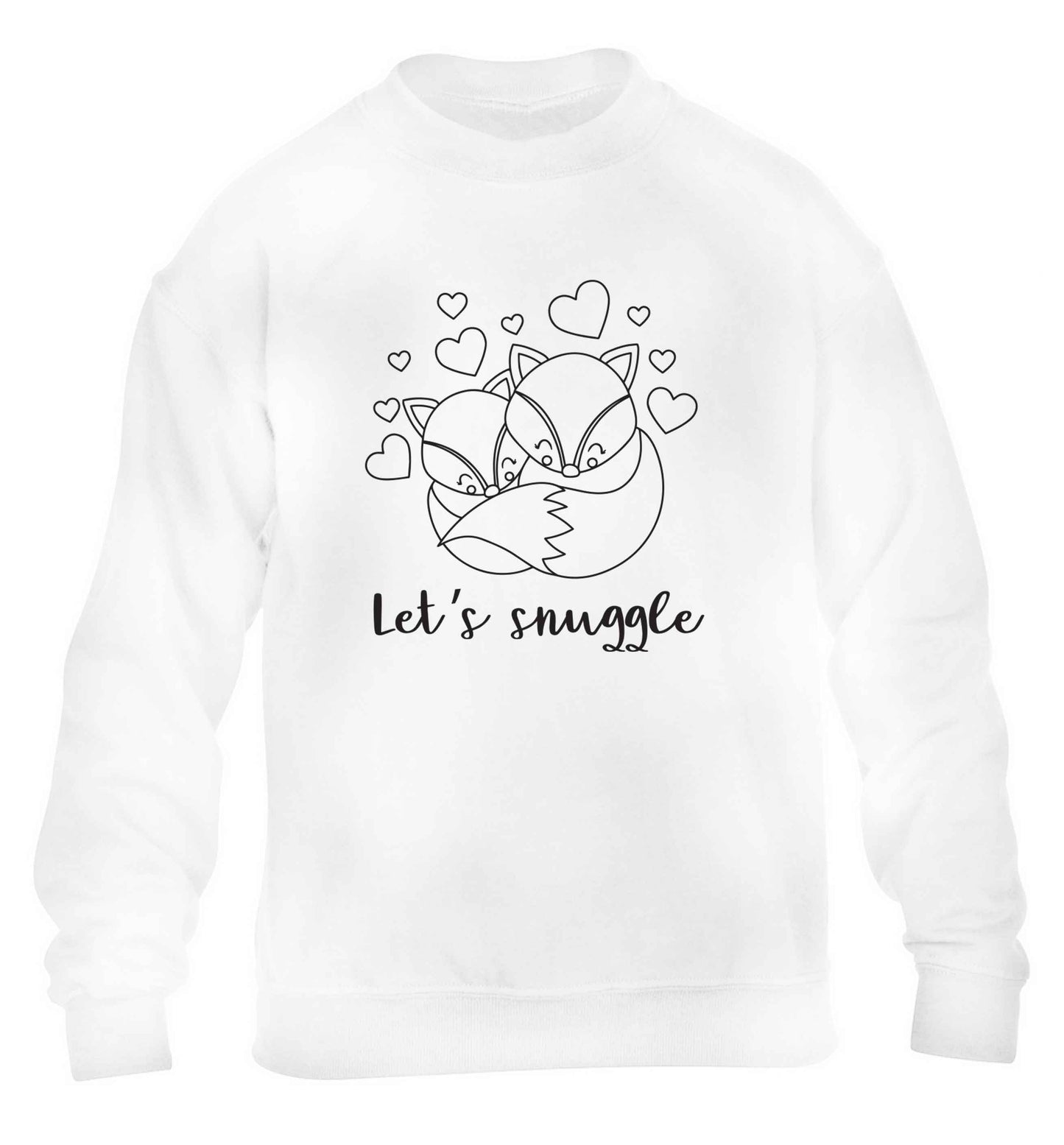 Let's snuggle children's white sweater 12-13 Years