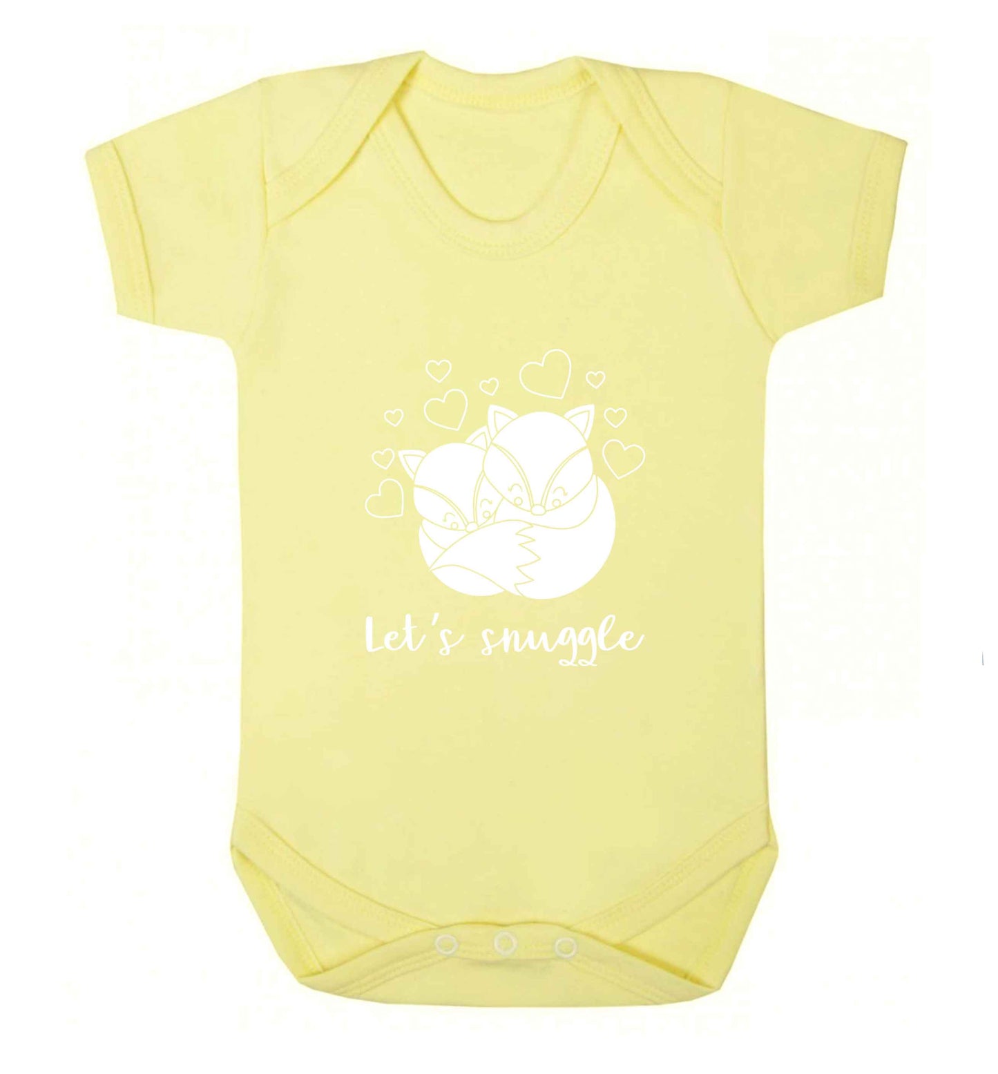 Let's snuggle baby vest pale yellow 18-24 months